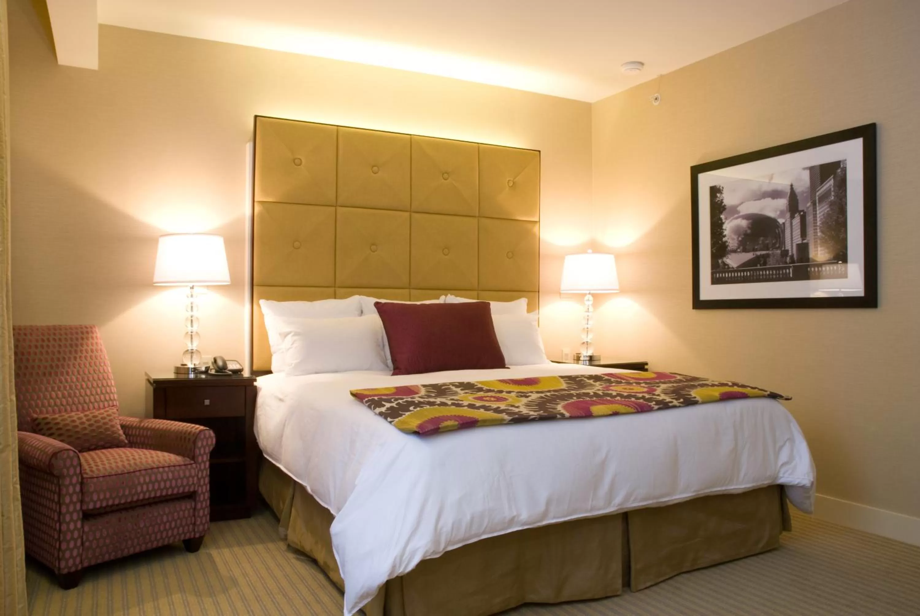 Bed in Millennium Knickerbocker Chicago