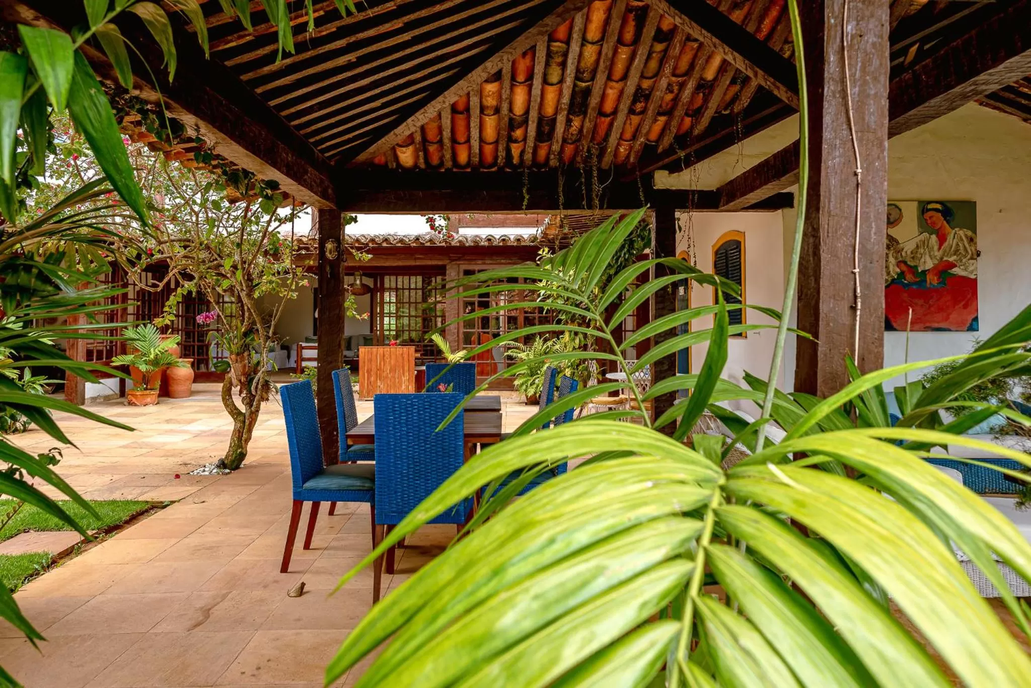 Patio in Pousada Blanca Mar