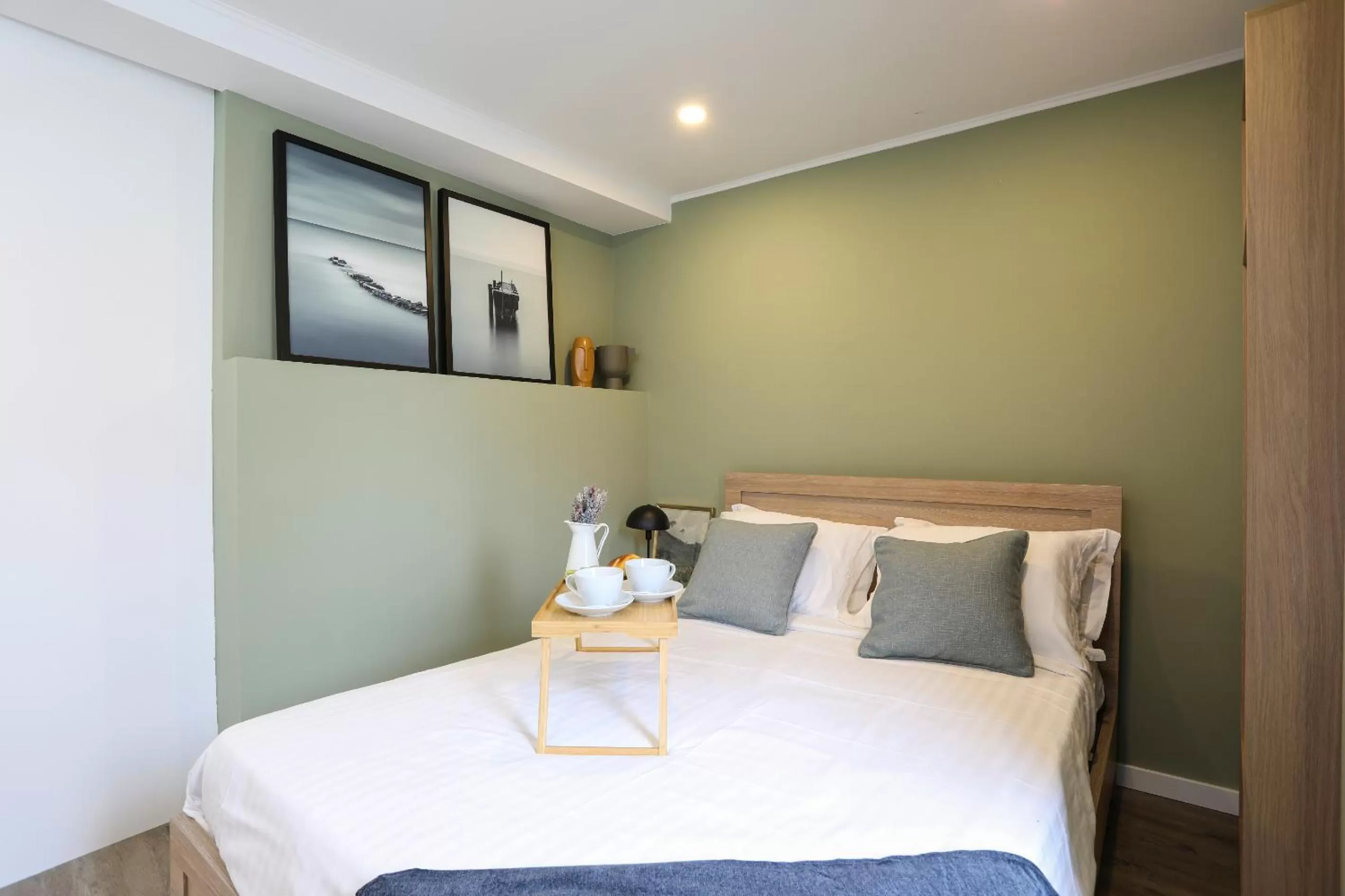 Bed in Loios Studios and Apartments