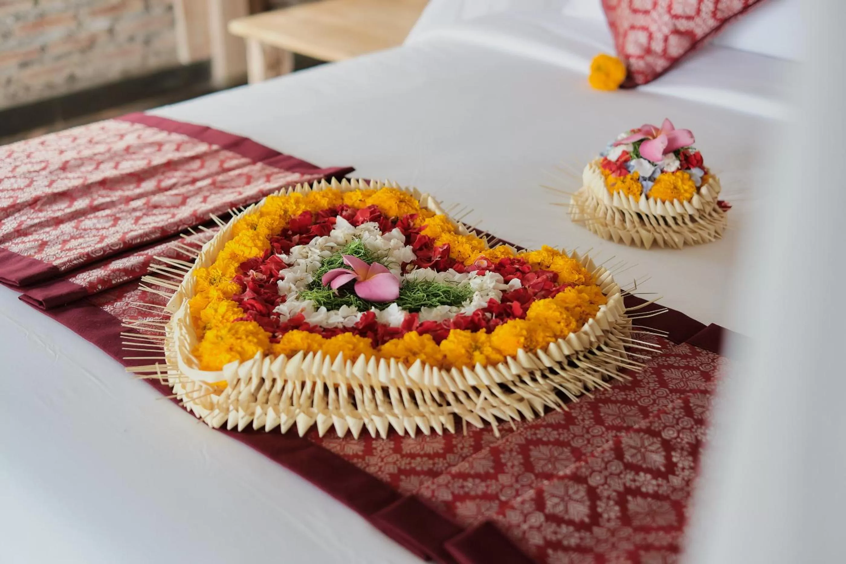 Bed in Joglo Organik Guesthouse