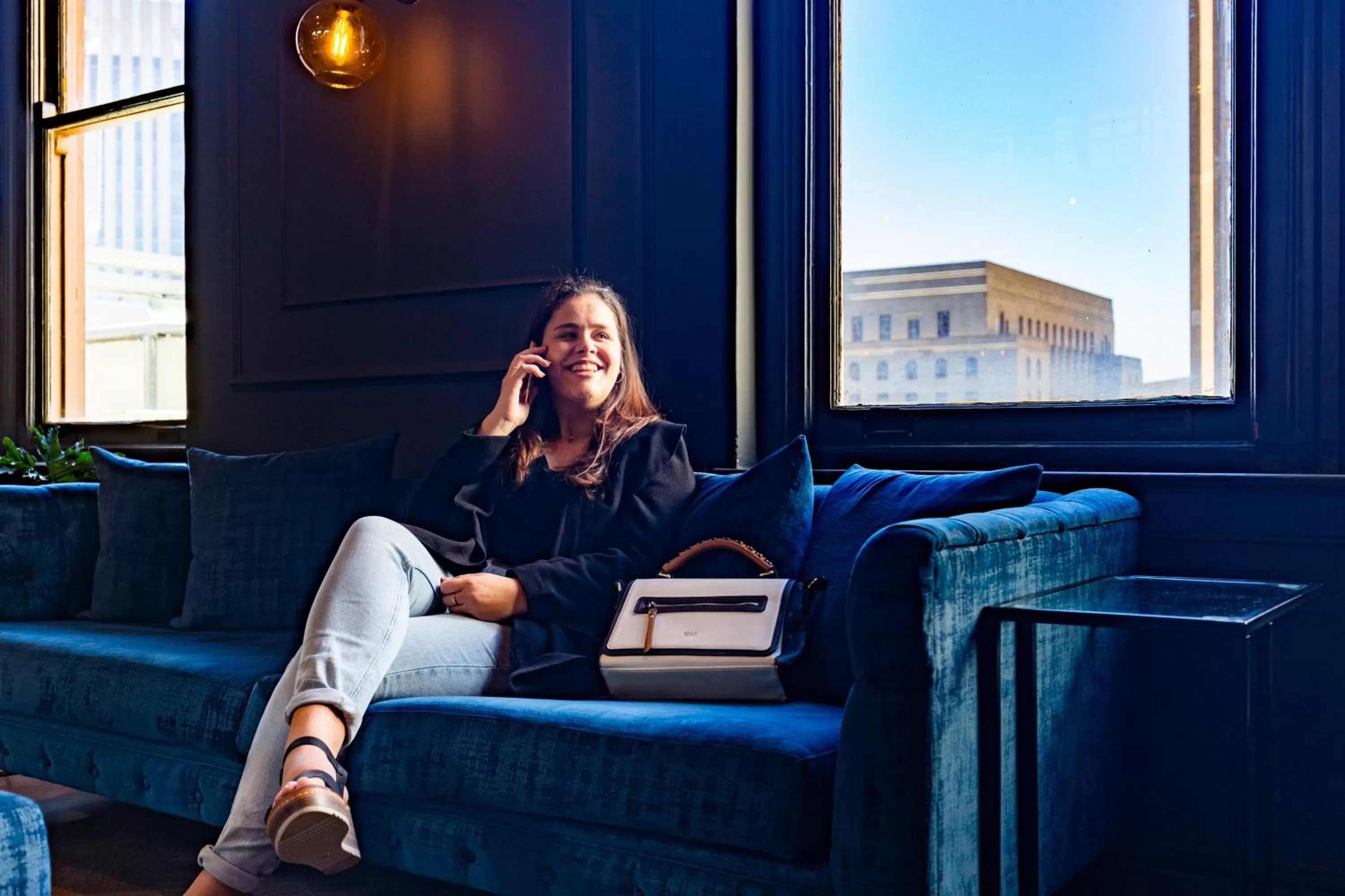 Communal lounge/ TV room in Old Bank Hotel - Lion Roars Hotels & Lodges