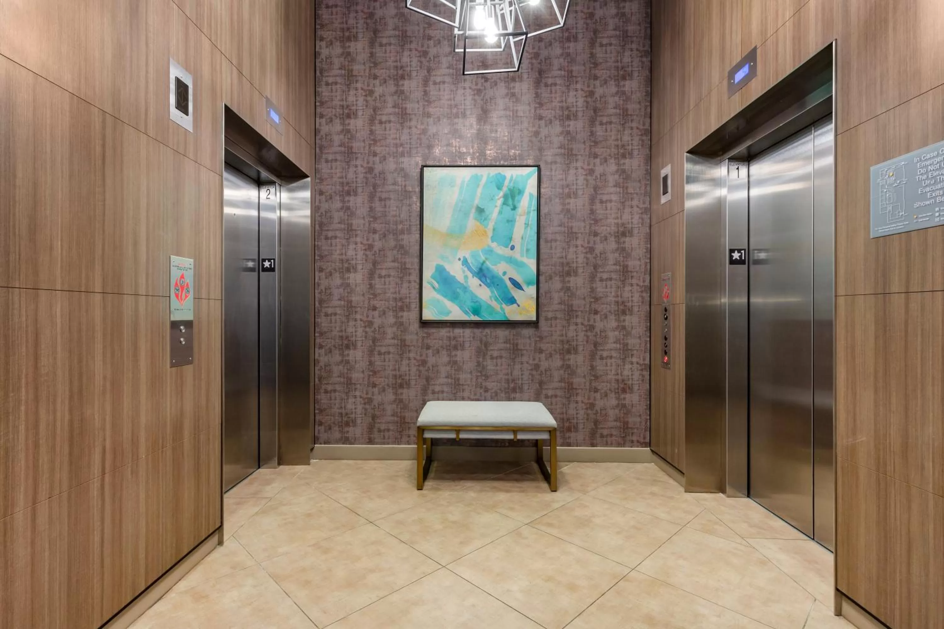 elevator in Cambria Hotel Rockville