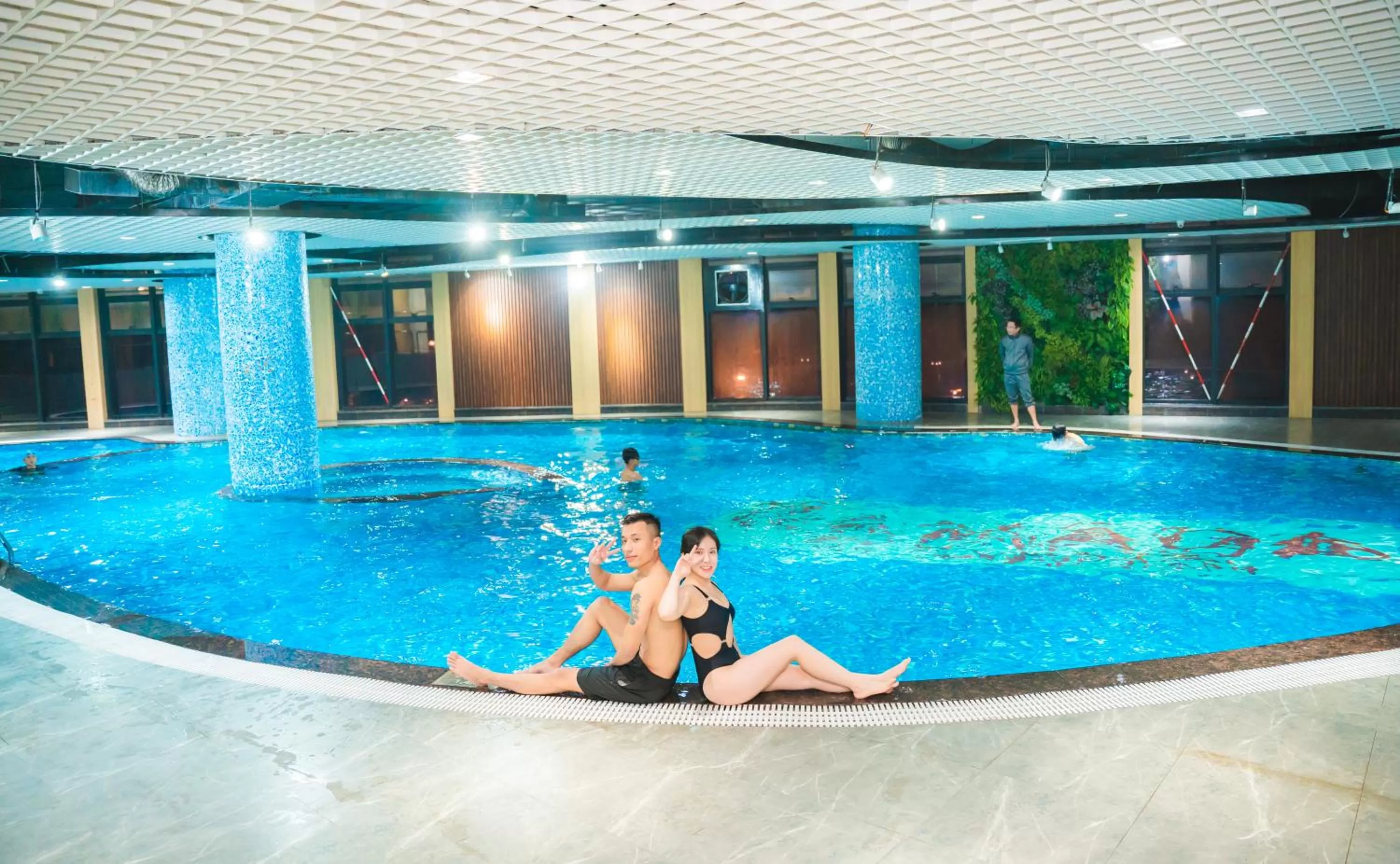 Swimming pool in Ramada Hotel & Suites by Wyndham Halong Bay View