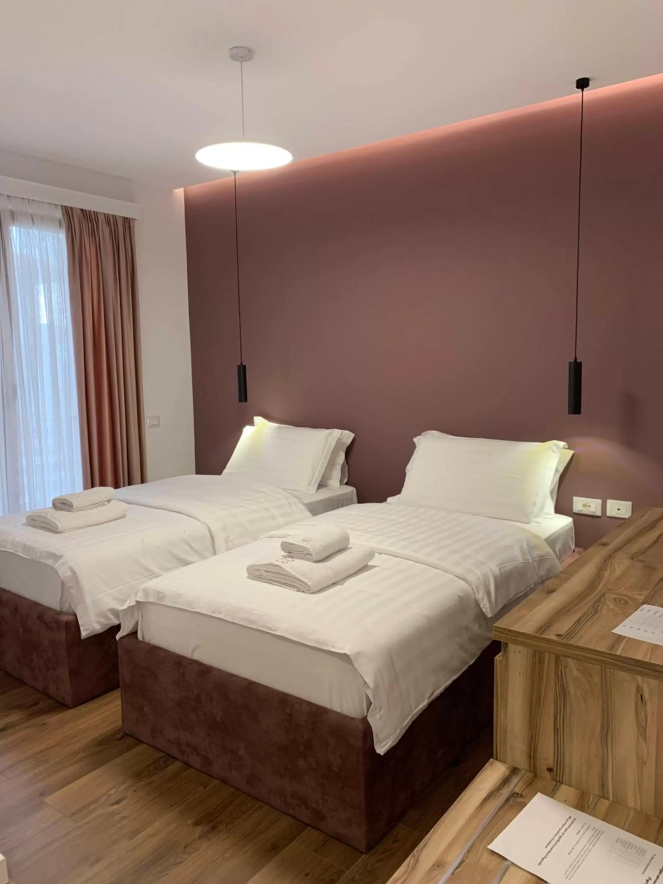 Bed in Grand Hotel Pogradec
