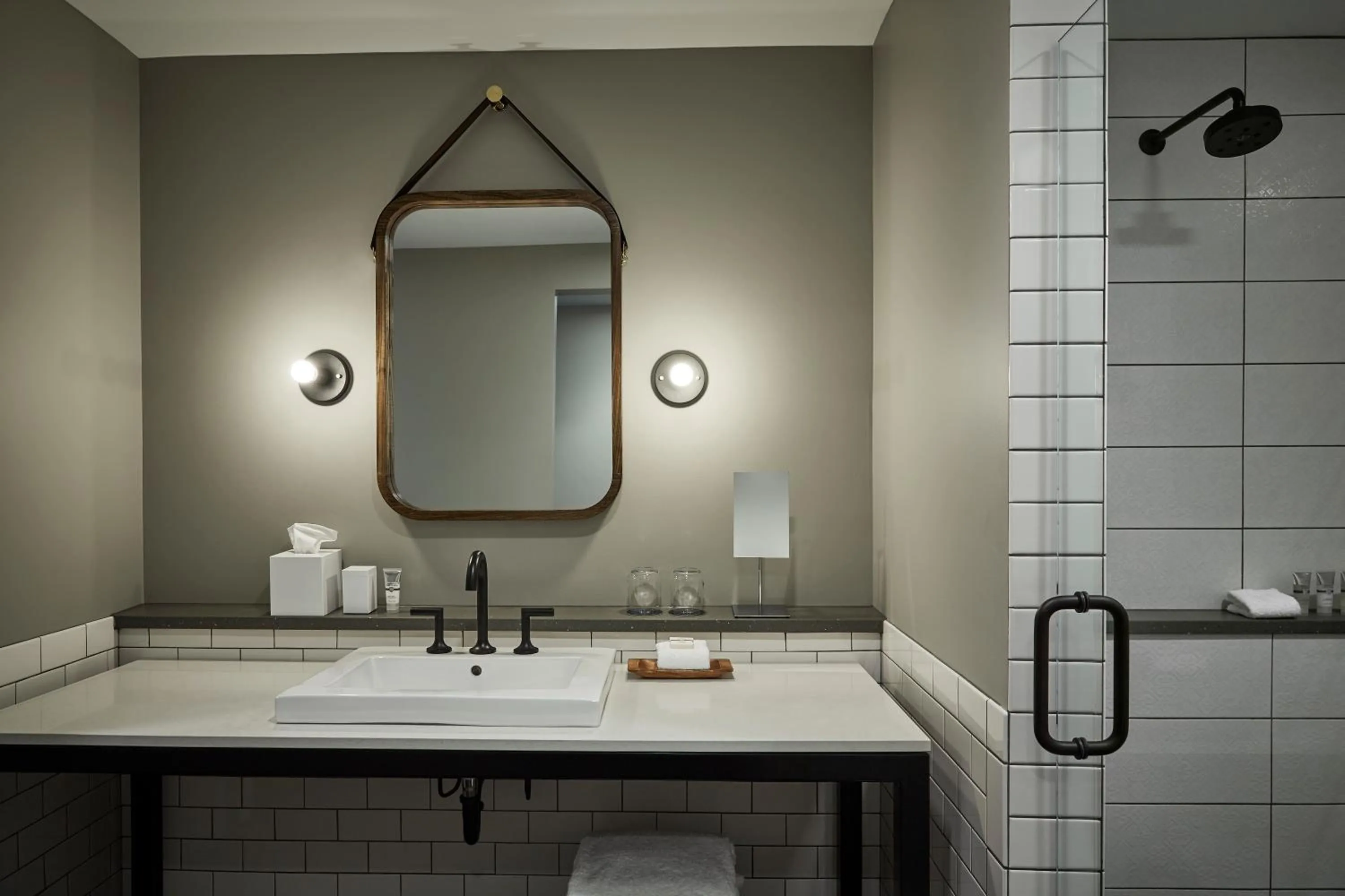 Bathroom in Hewing Hotel