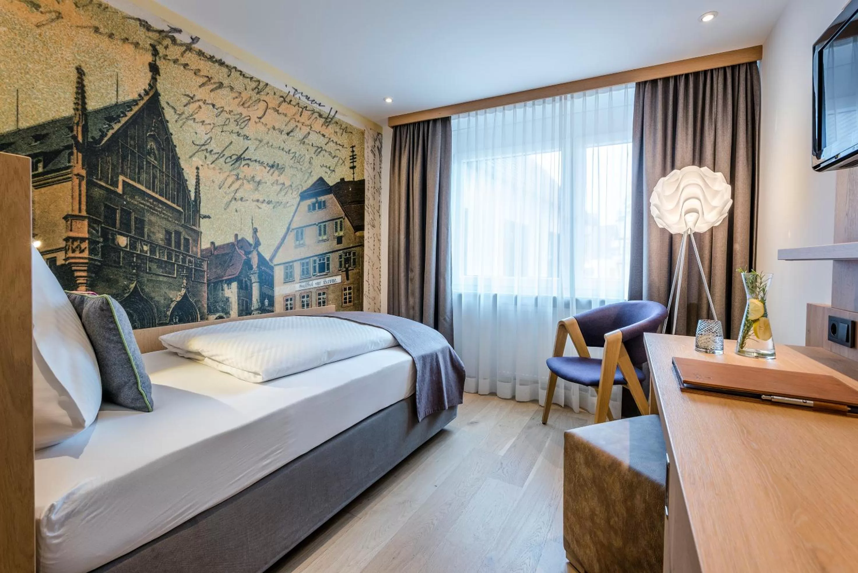 Bed in Hotel Krone