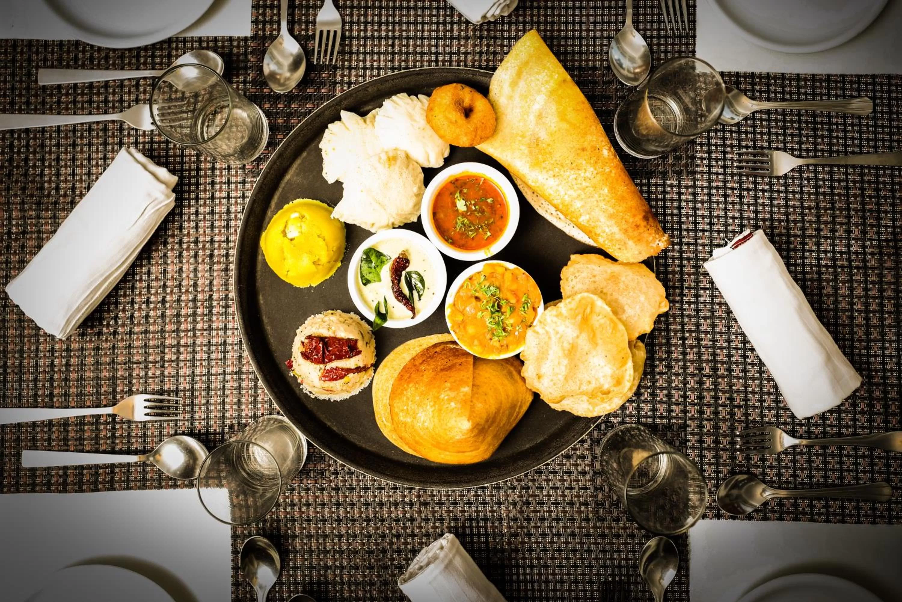 Breakfast in The Spectrum Resort, Chikmagalur