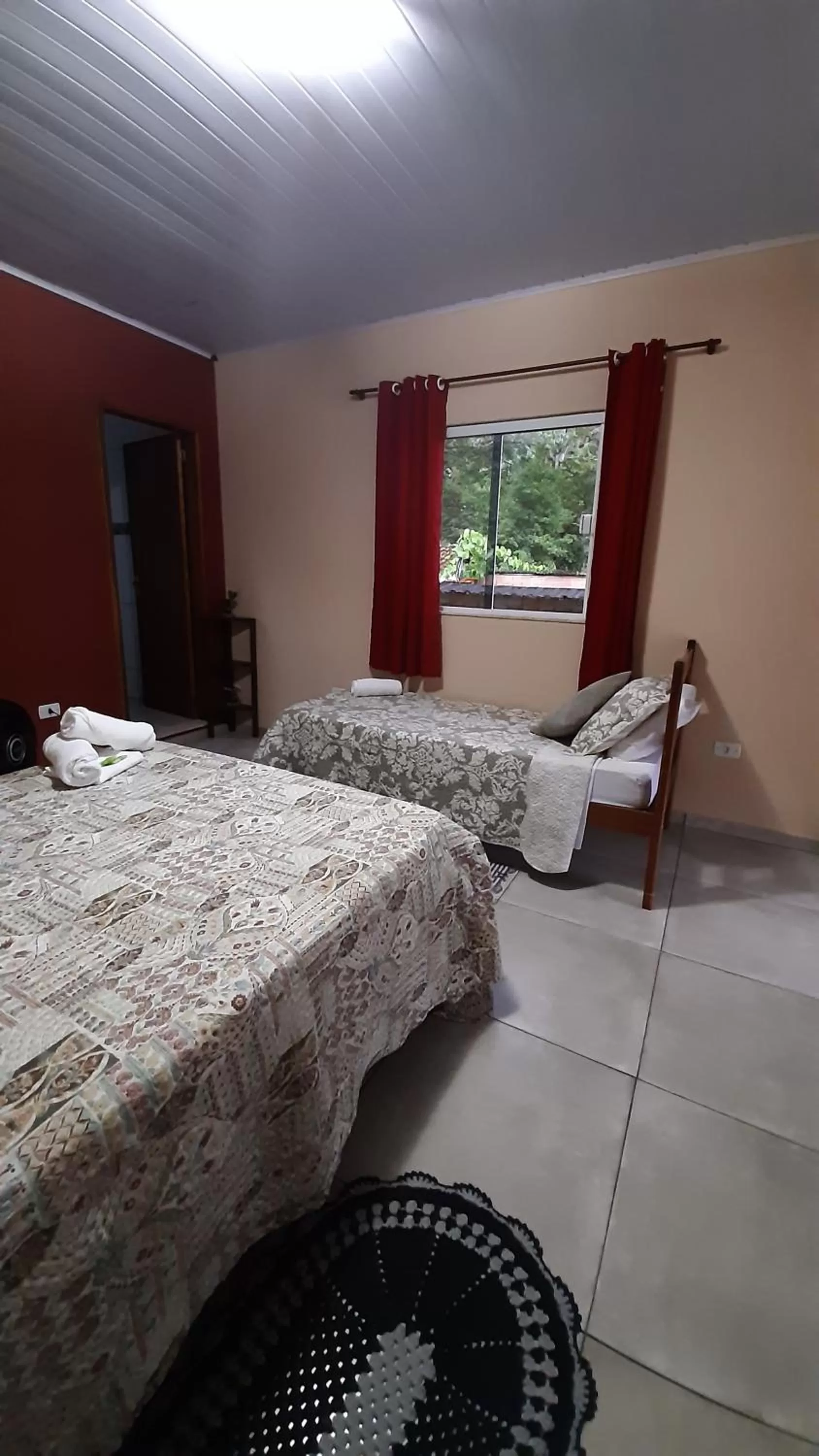 Bed in Pousada Recanto da Lu