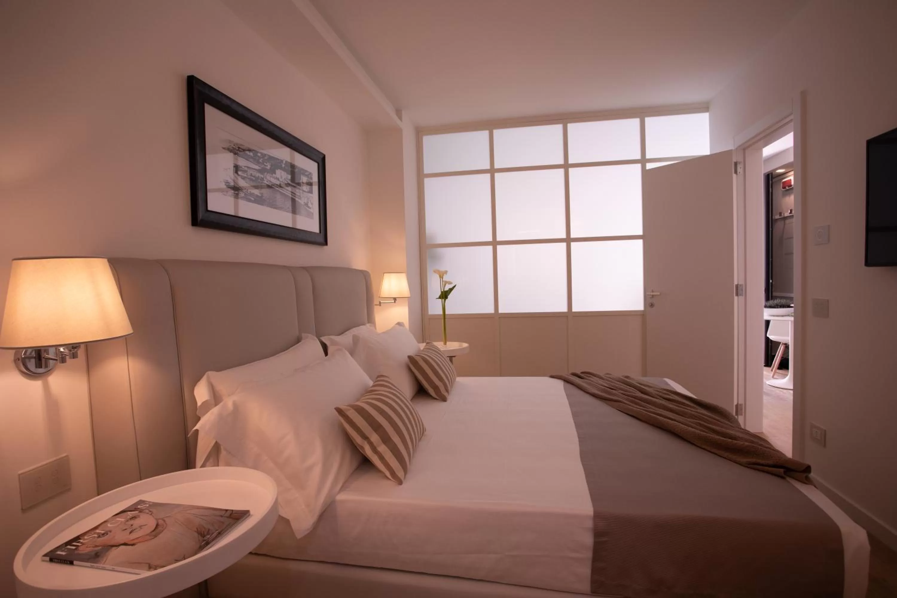 Bed in Callistos Hotel & Spa