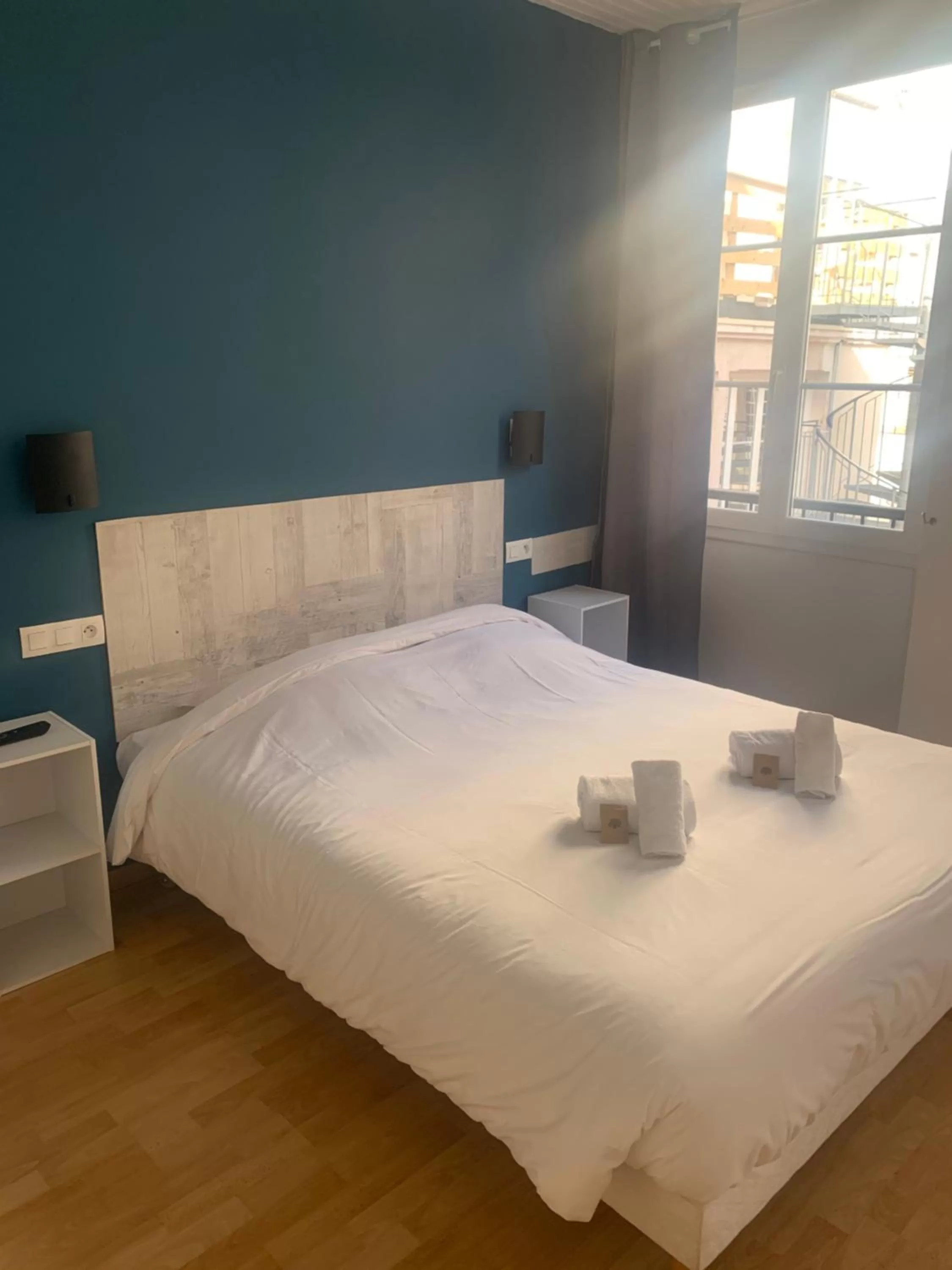 Bedroom, Bed in Hôtel & Restaurant Le Patio VICHY