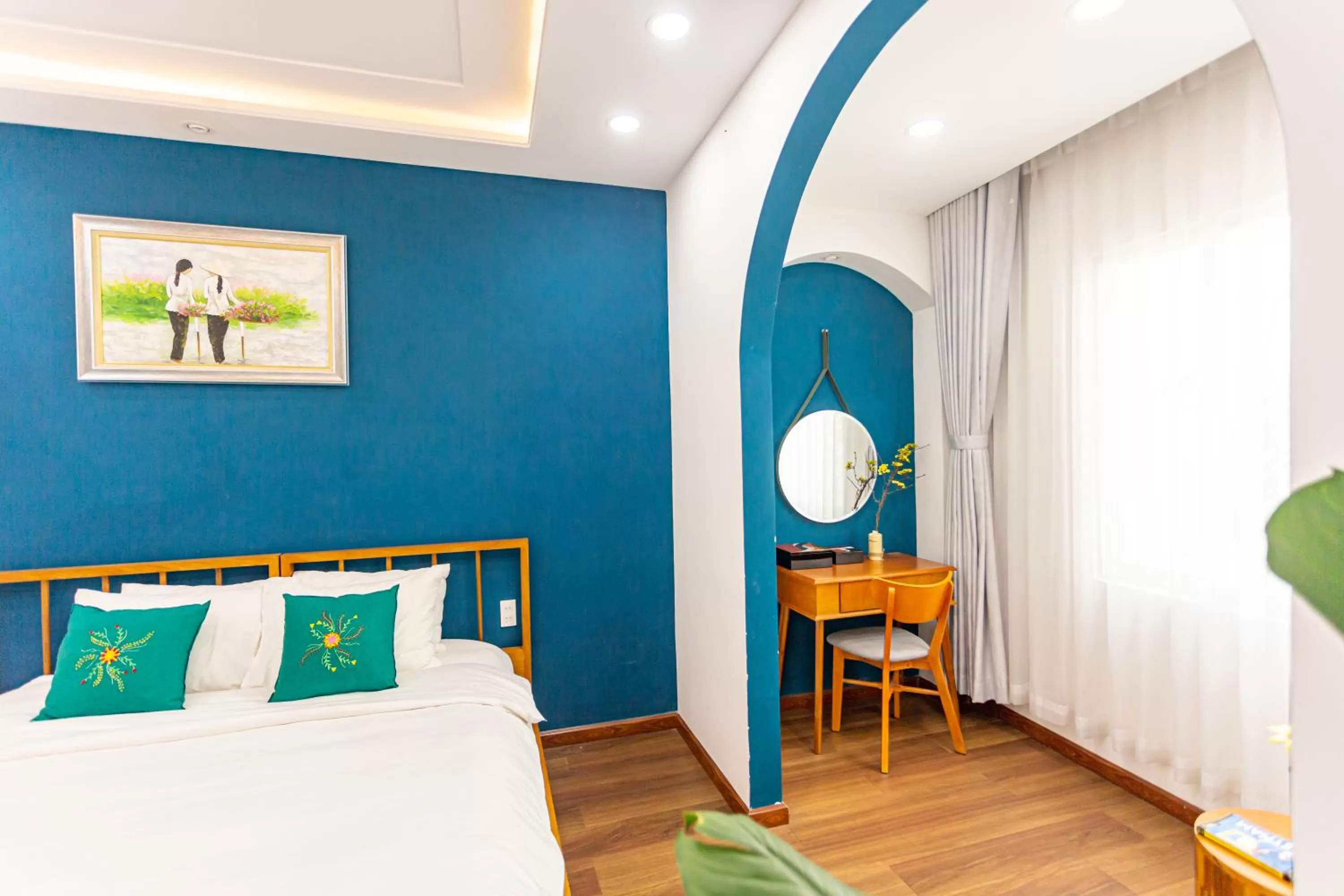 Bed in Chez Mimosa Local