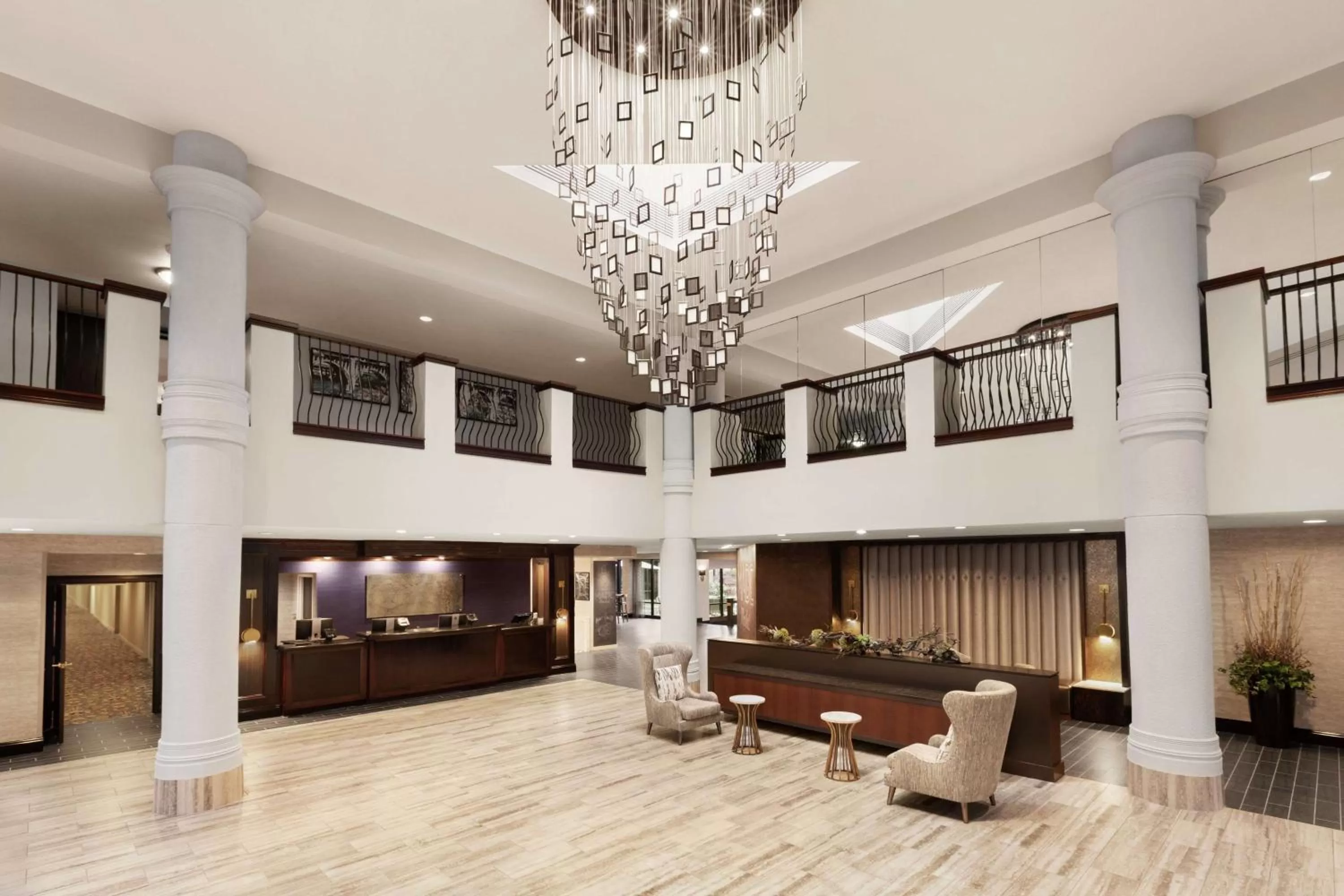 Lobby or reception, Bed in DoubleTree by Hilton McLean Tysons