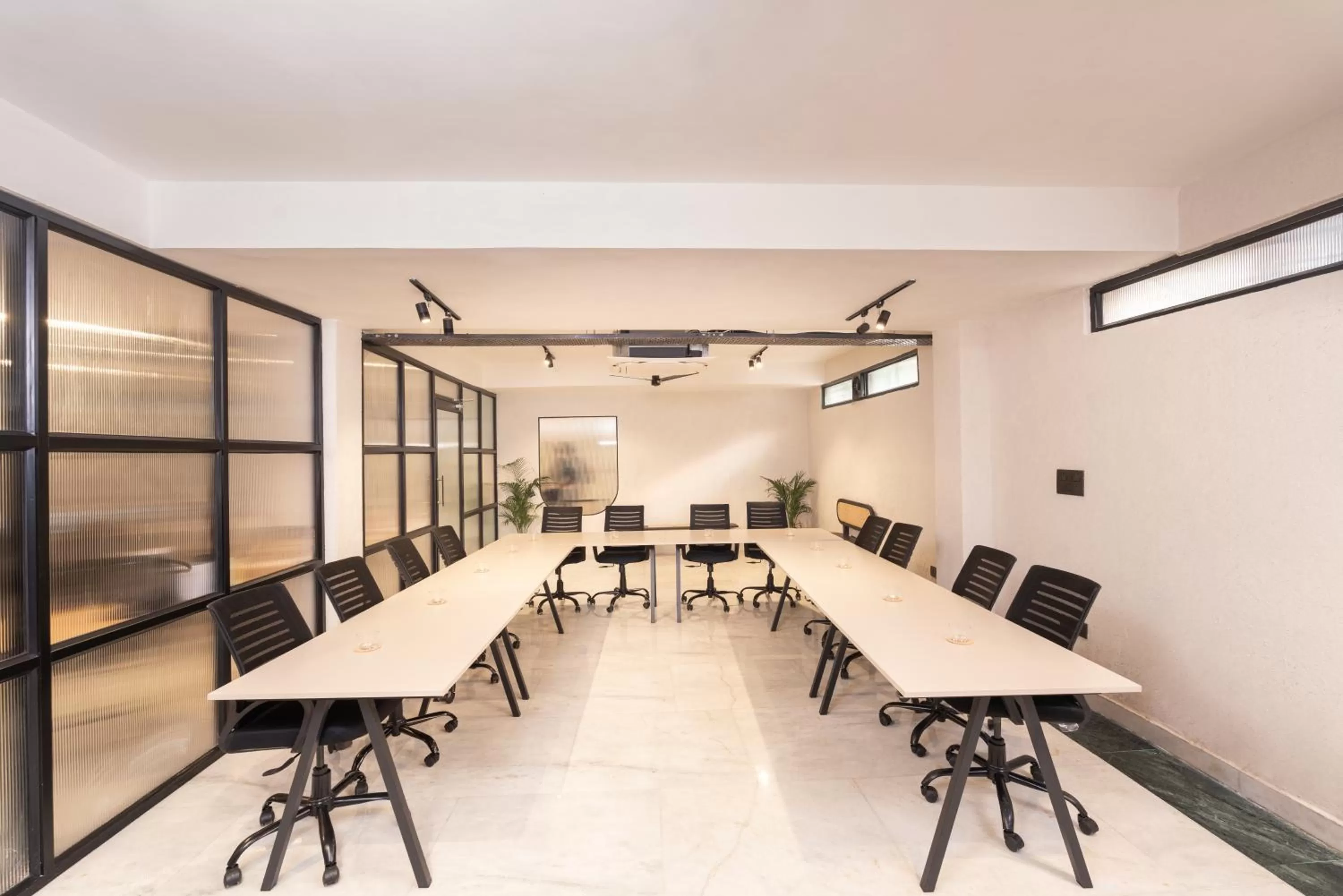 Meeting/conference room in Minimalist Poshtel & Suites