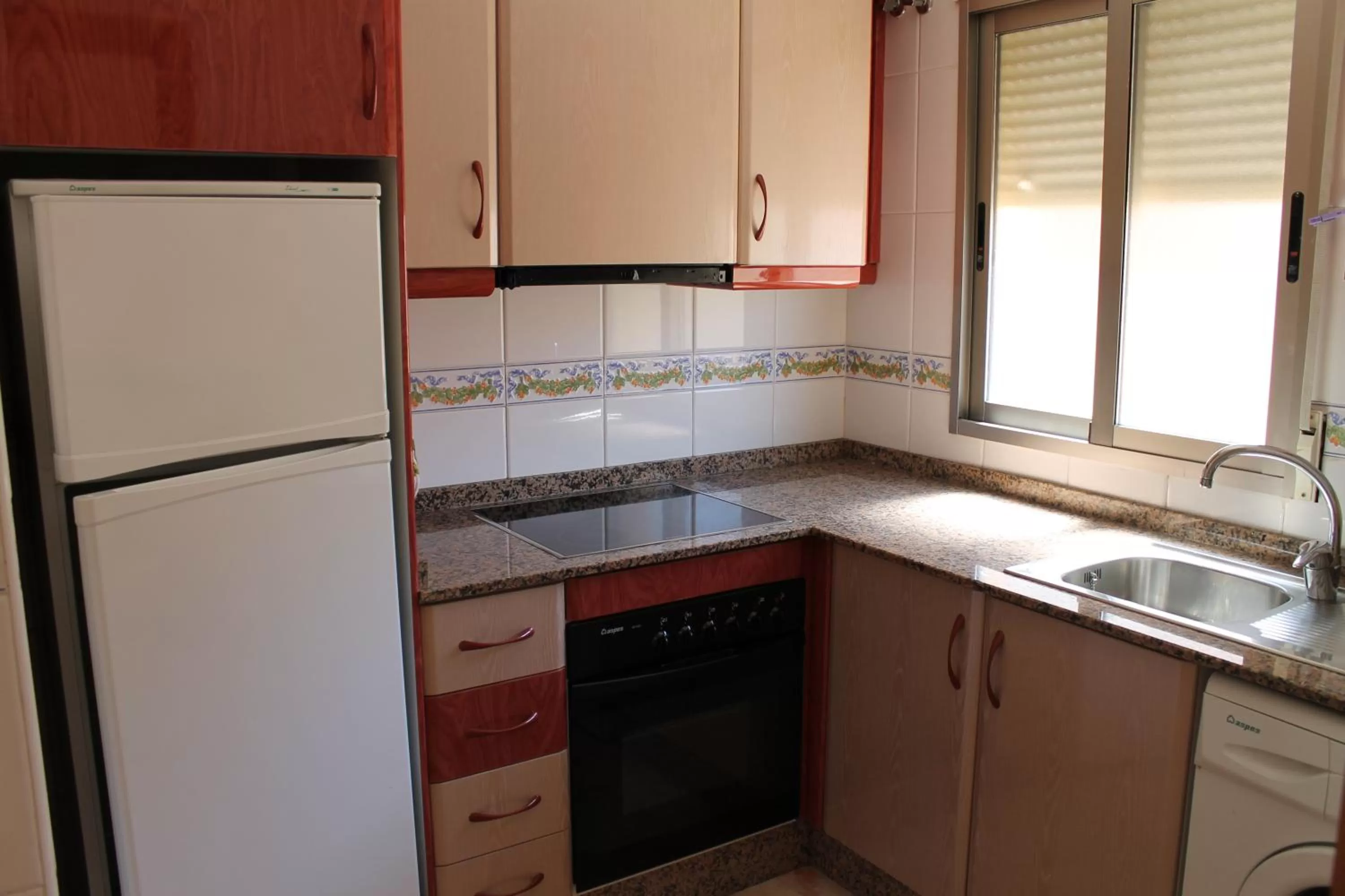 Kitchen or kitchenette in Apartamentos Turísticos Fresno