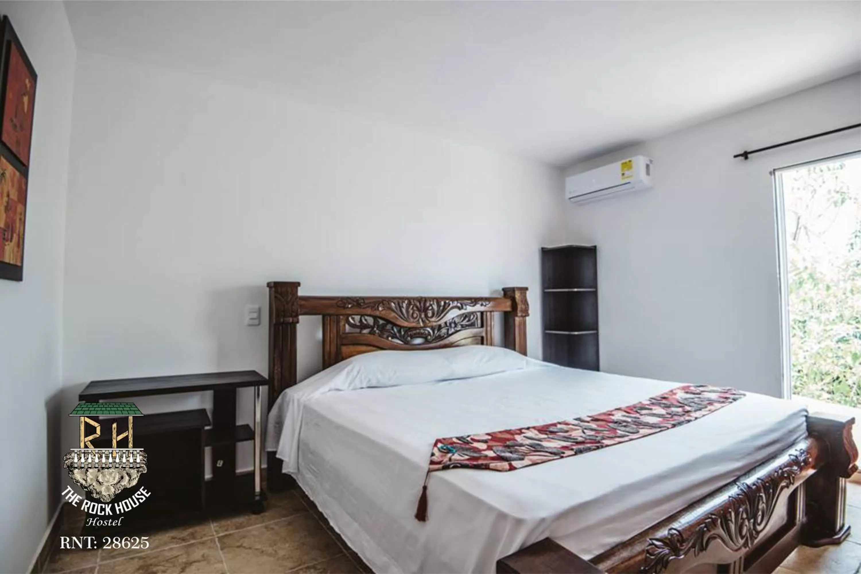 Bed in The Rock House Eco