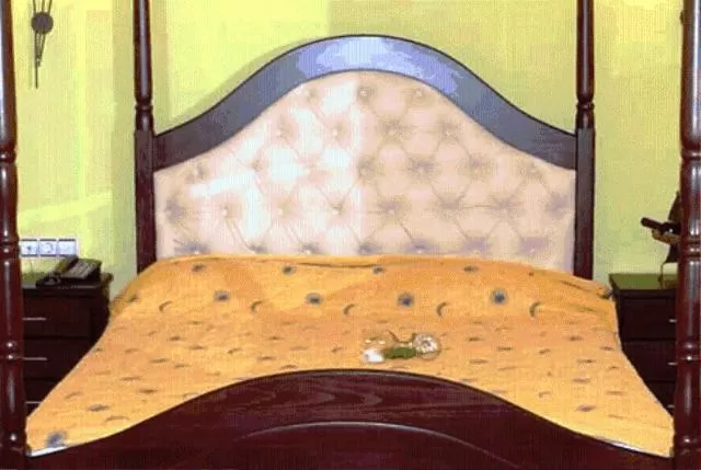 Bed in Achillion Palace