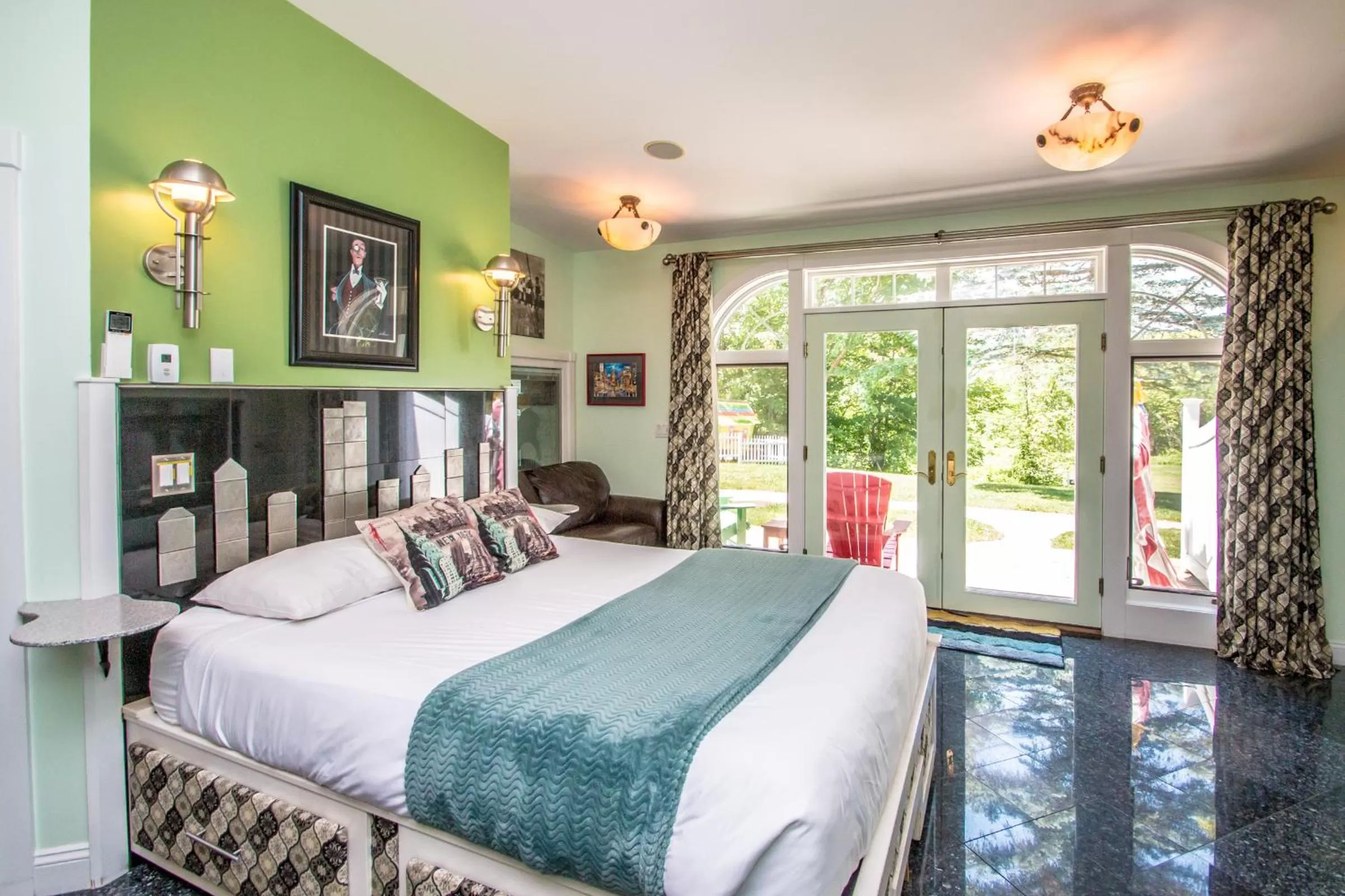 Bed in Adventure Suites