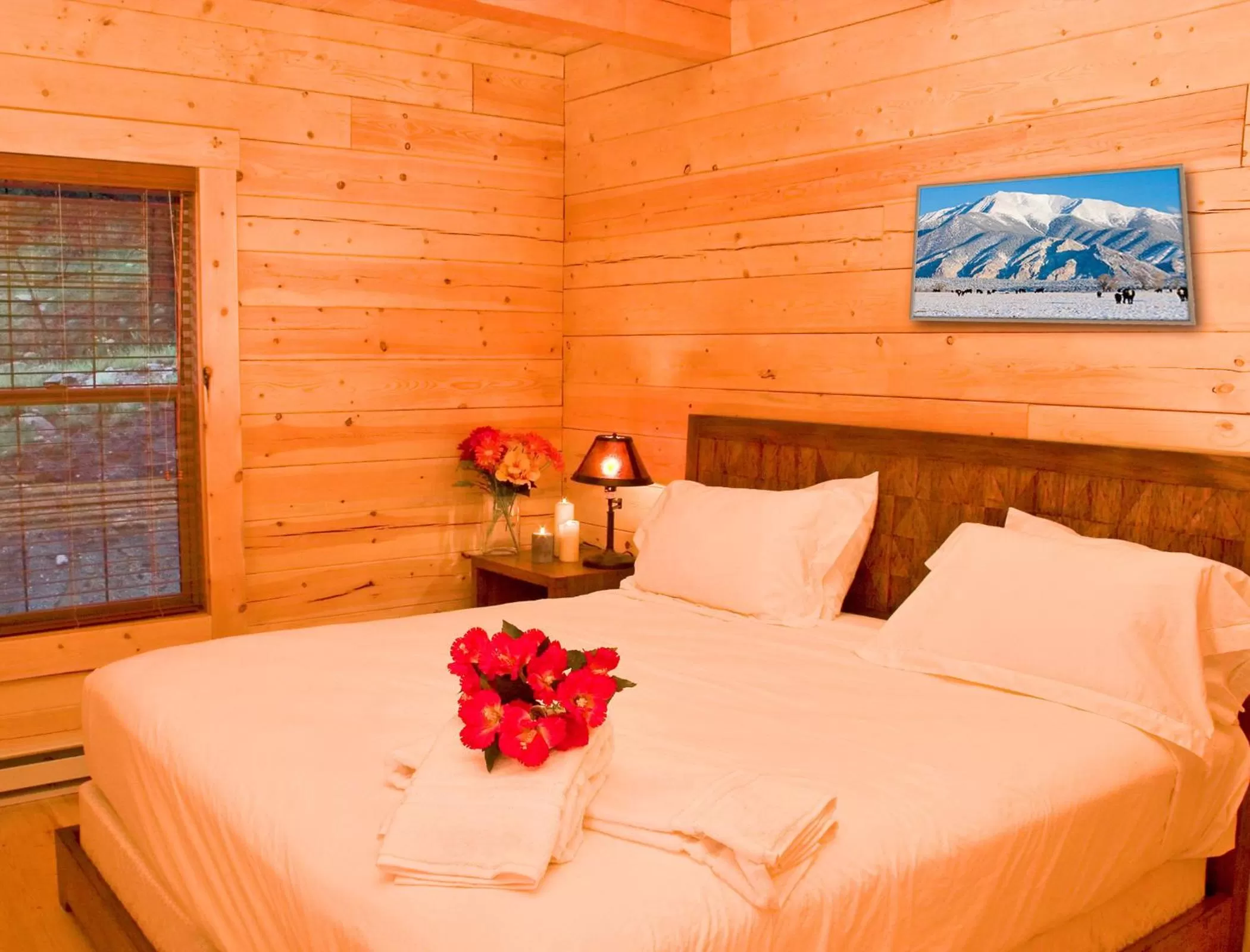 Bed in Mount Princeton Hot Springs Resort