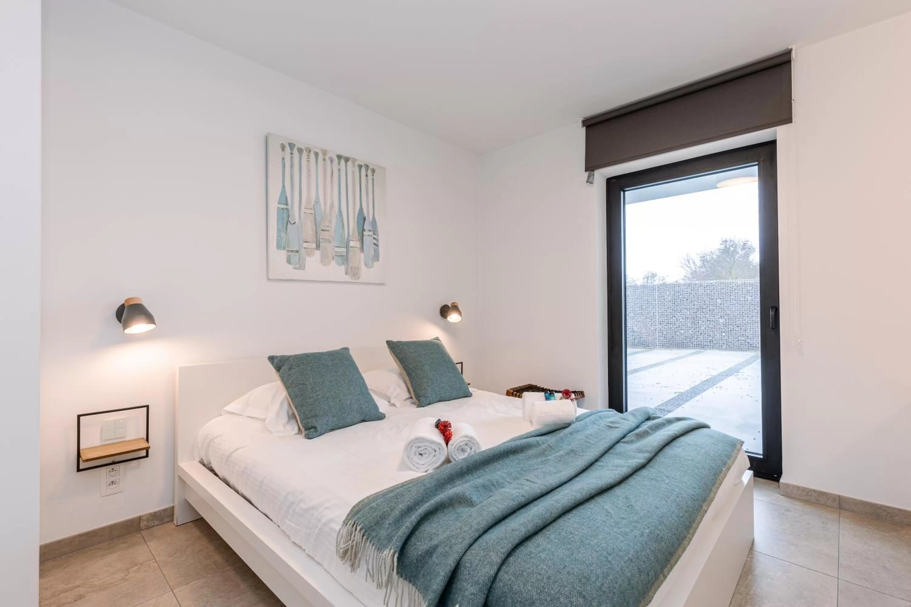 Bedroom, Bed in Whaaw Westende-bad