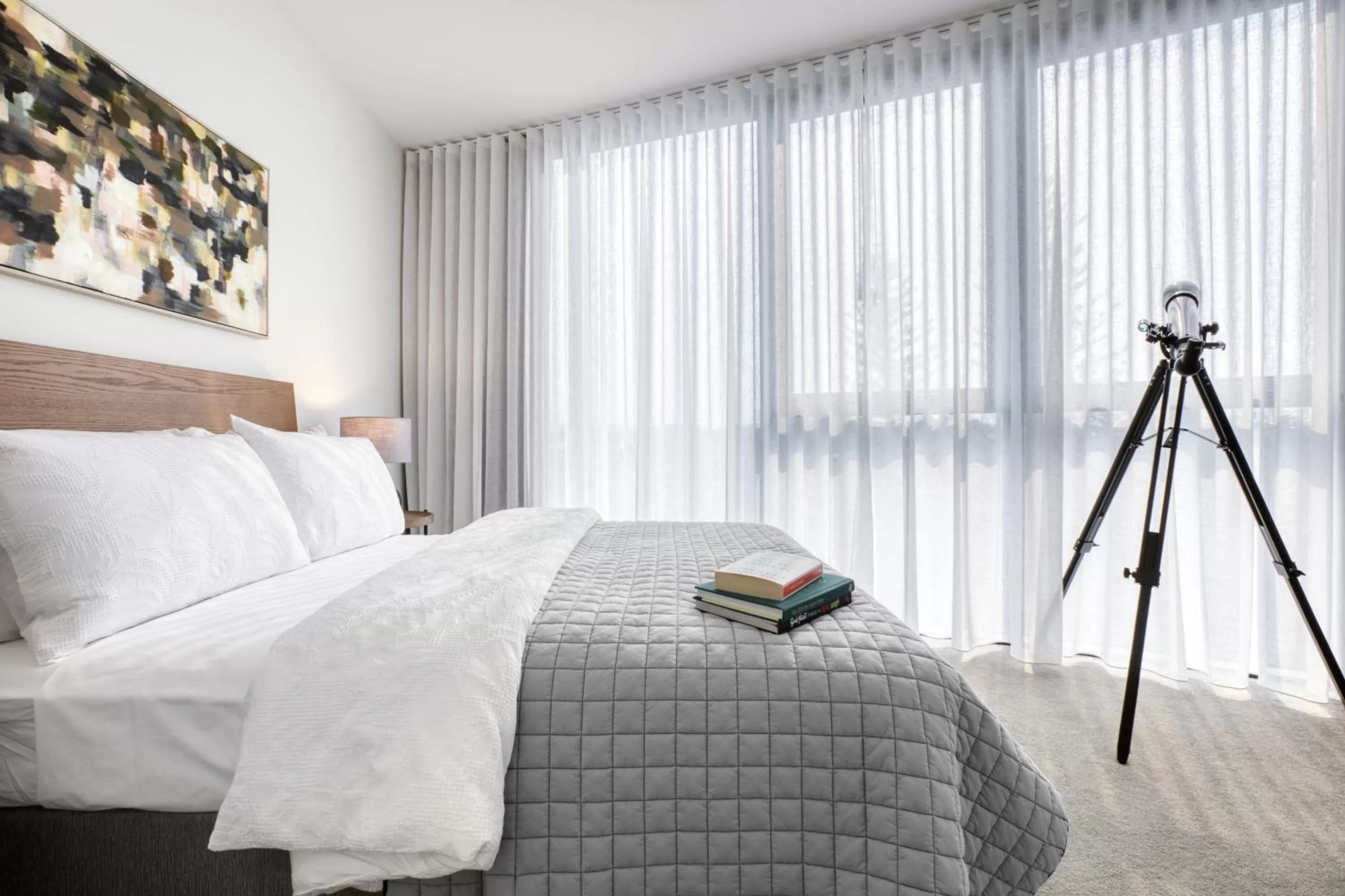 Bedroom, Bed in Vue Broadbeach - Official