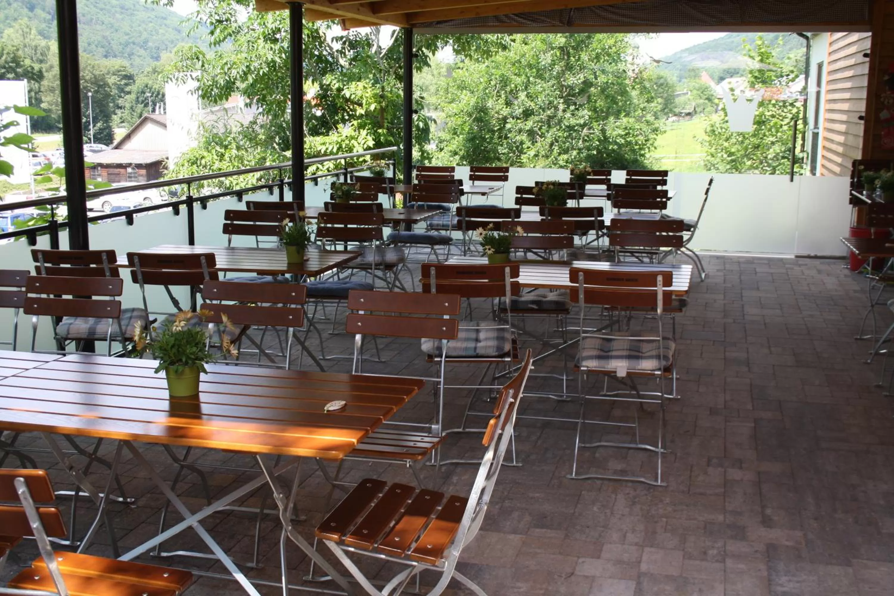 Balcony/Terrace, Restaurant/Places to Eat in Hotel-Gasthof zur Krone