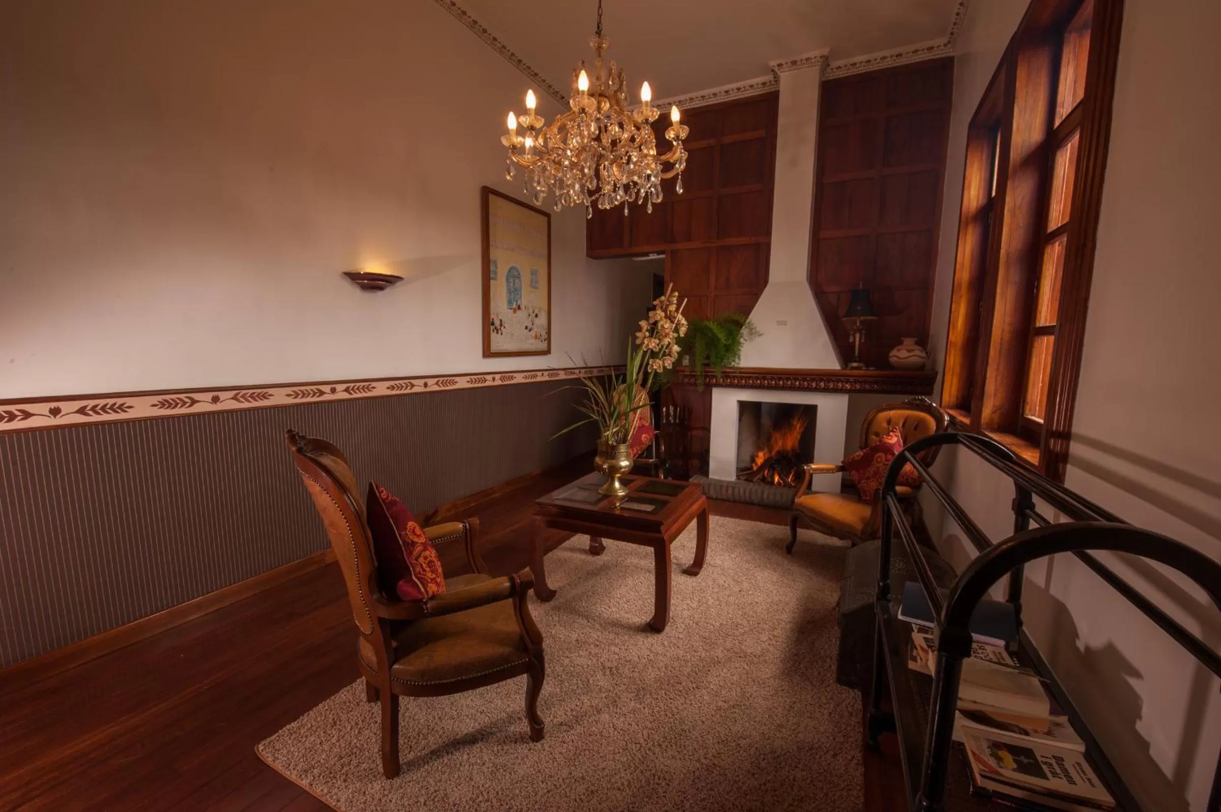 Library in Hotel Victoria