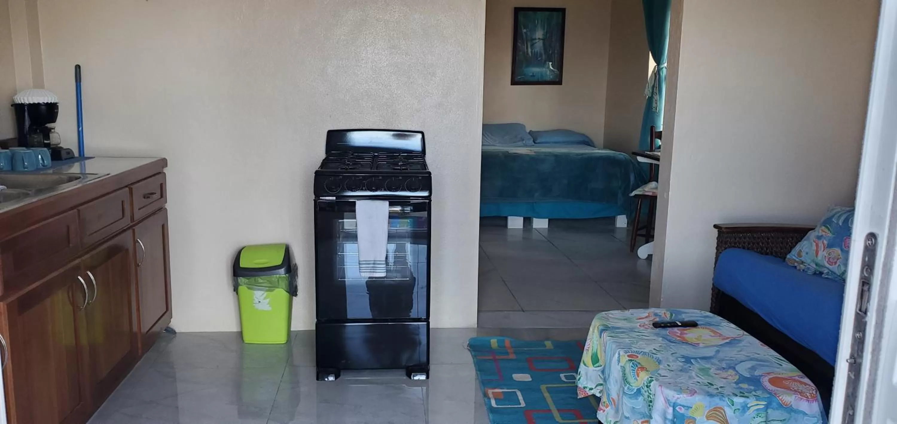 Living room in Barefoot Beach Belize