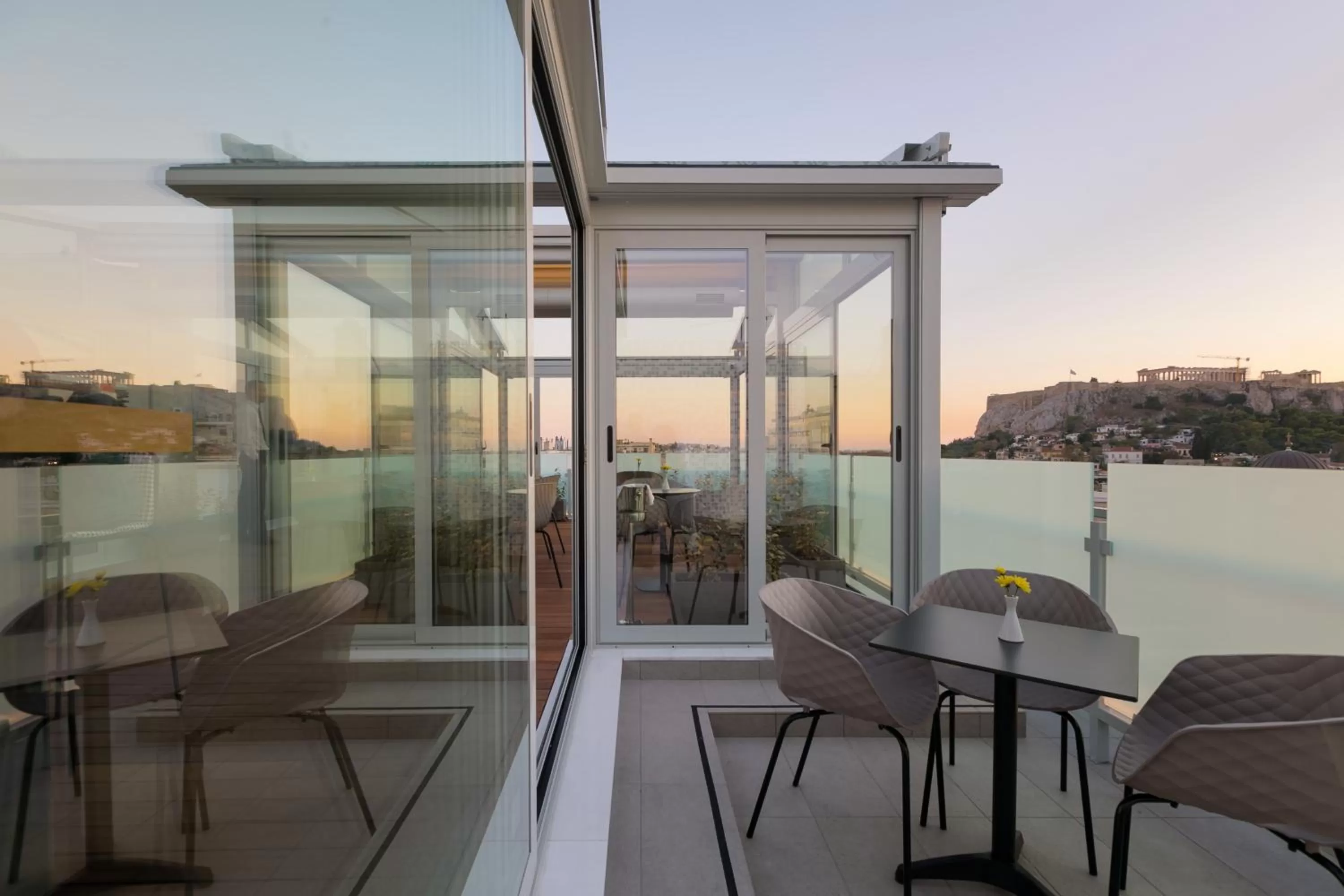 Patio in Athens Cypria Hotel