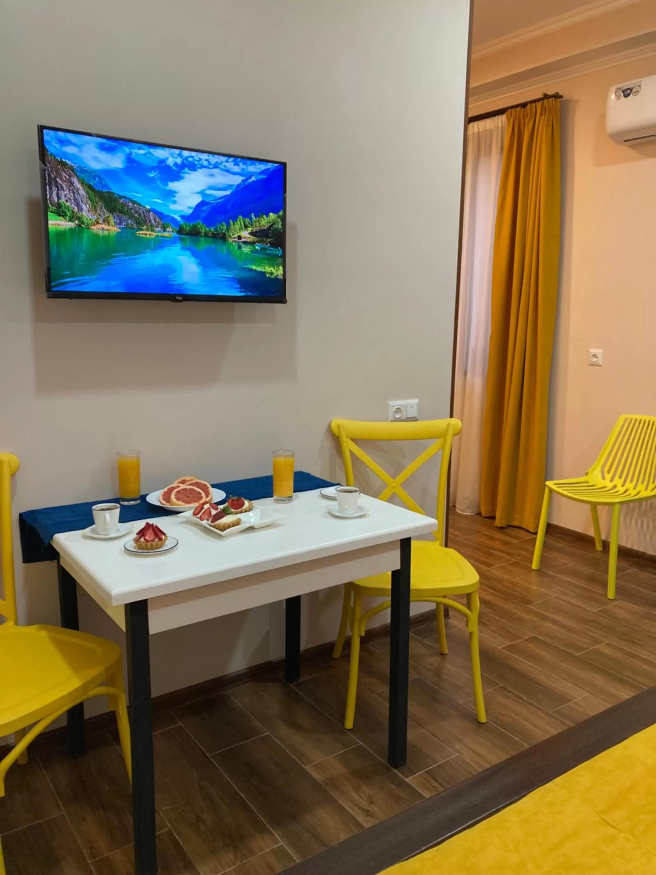 TV/Entertainment Center in Borjomi Yellow Hotel
