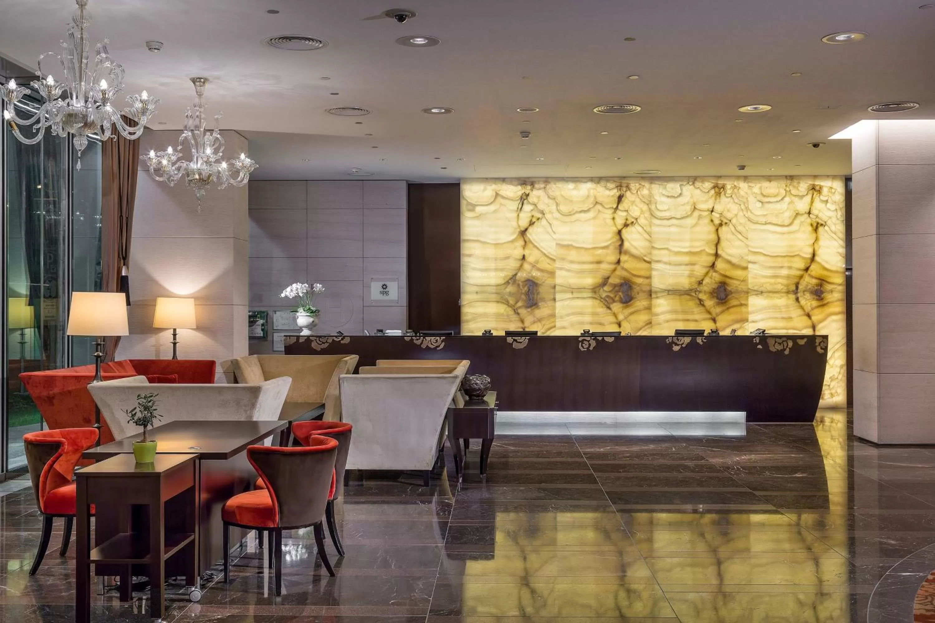 Lobby or reception in Grand Hotel River Park, a Luxury Collection Hotel, Bratislava
