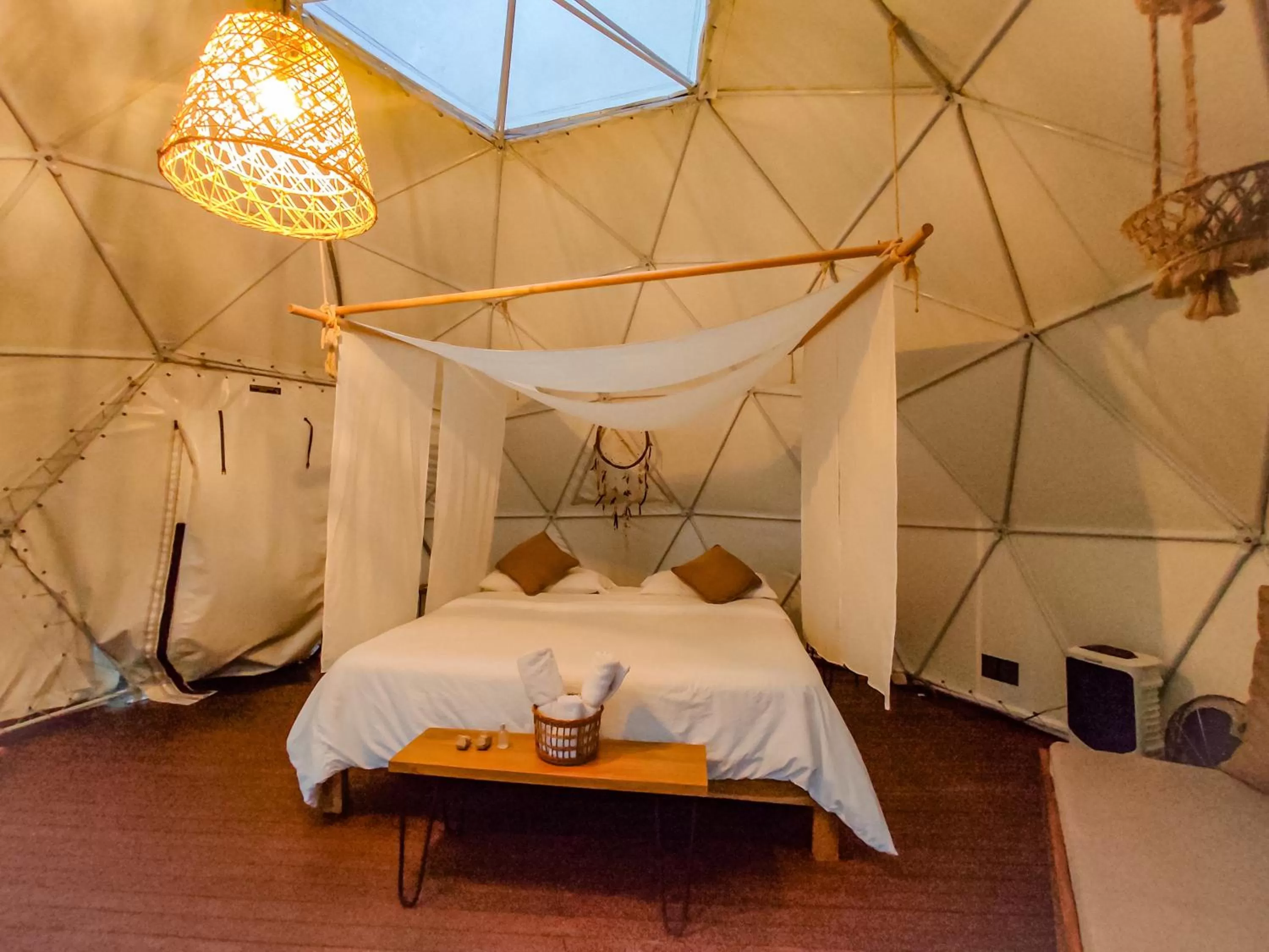 Bed in Ecohotel Monte Tierra Habitaciones y Glamping