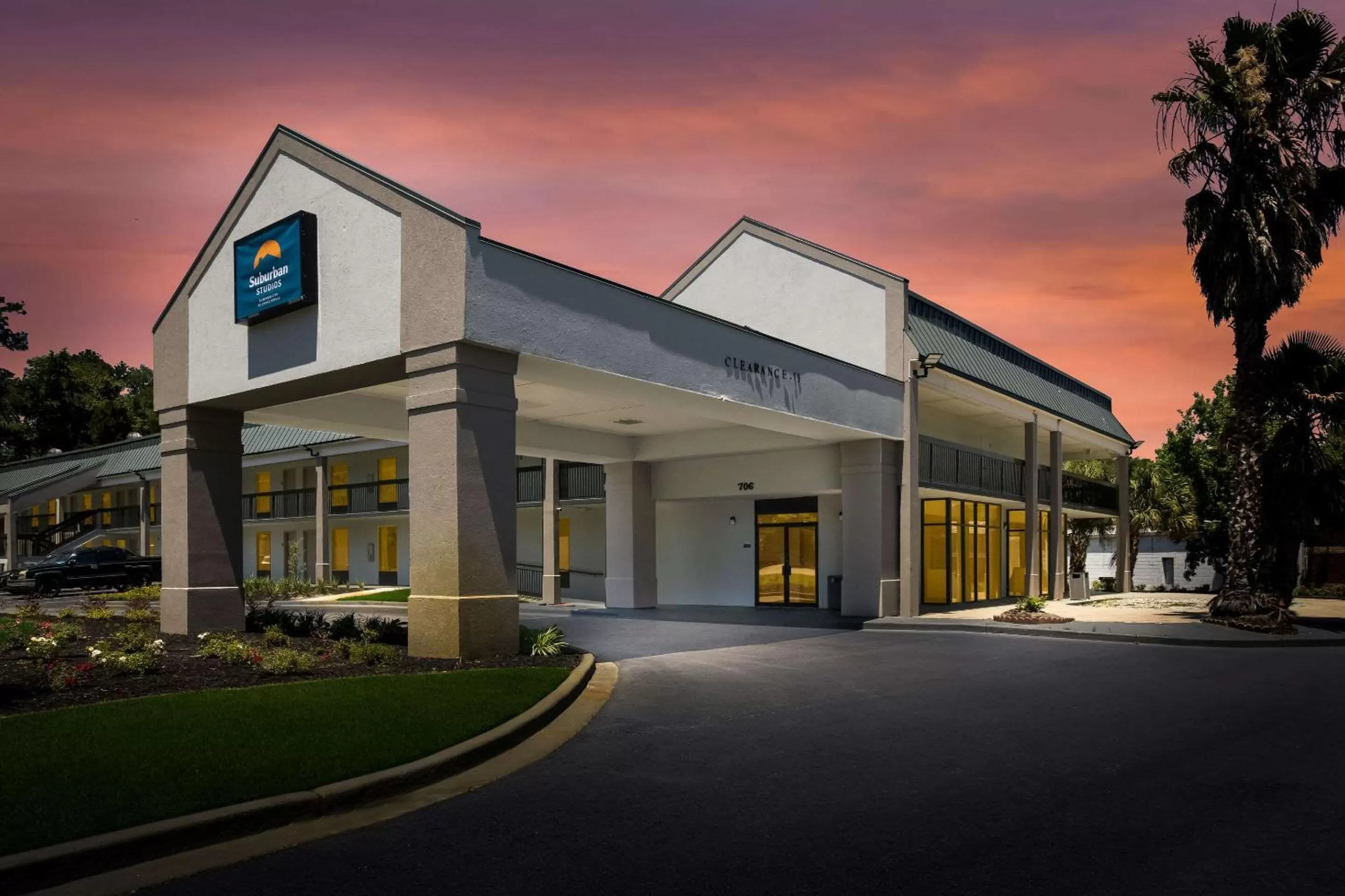 Property building in Suburban Studios Hinesville - Fort Stewart Area