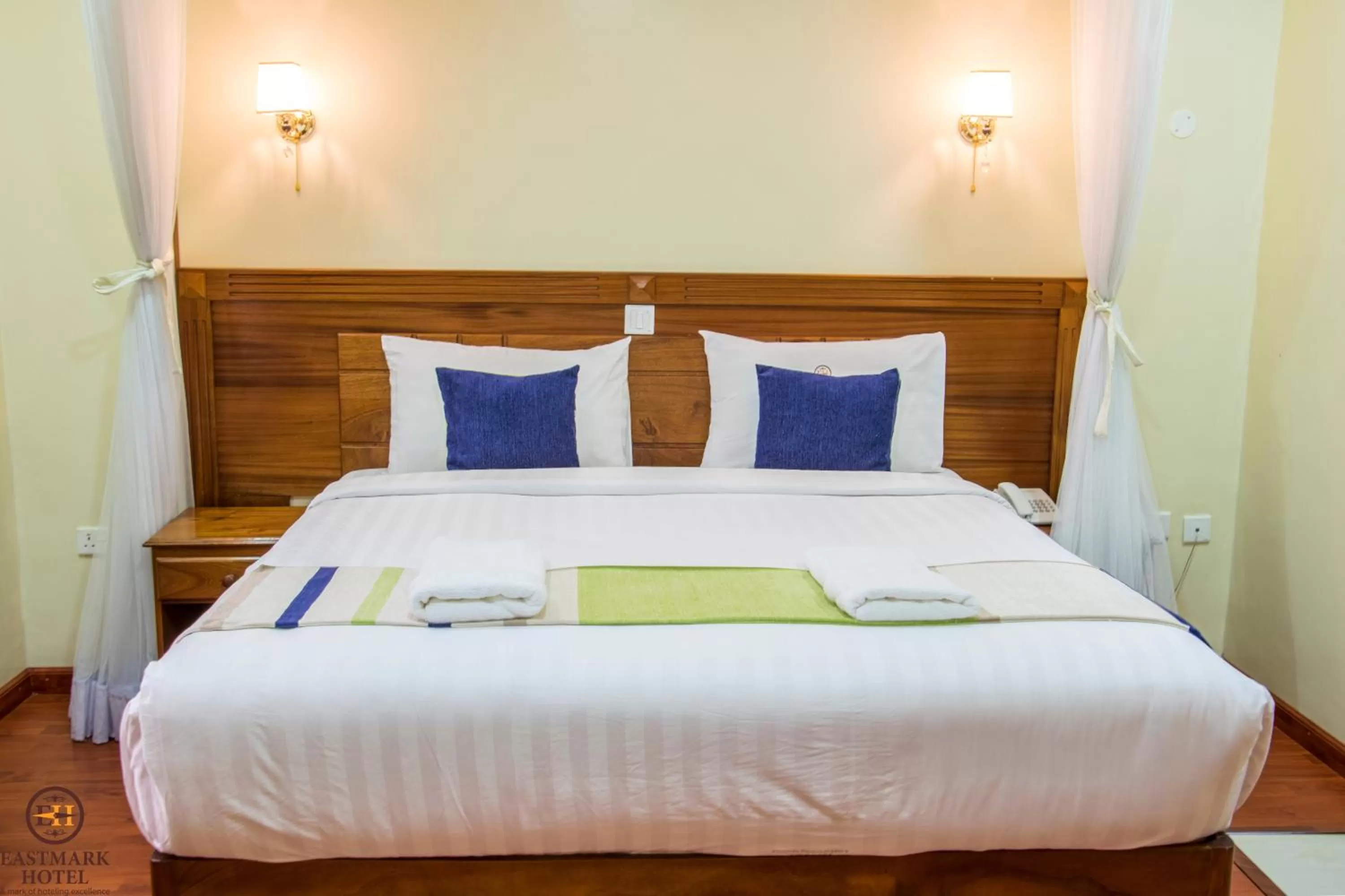 Bed in Eastmark Hotel