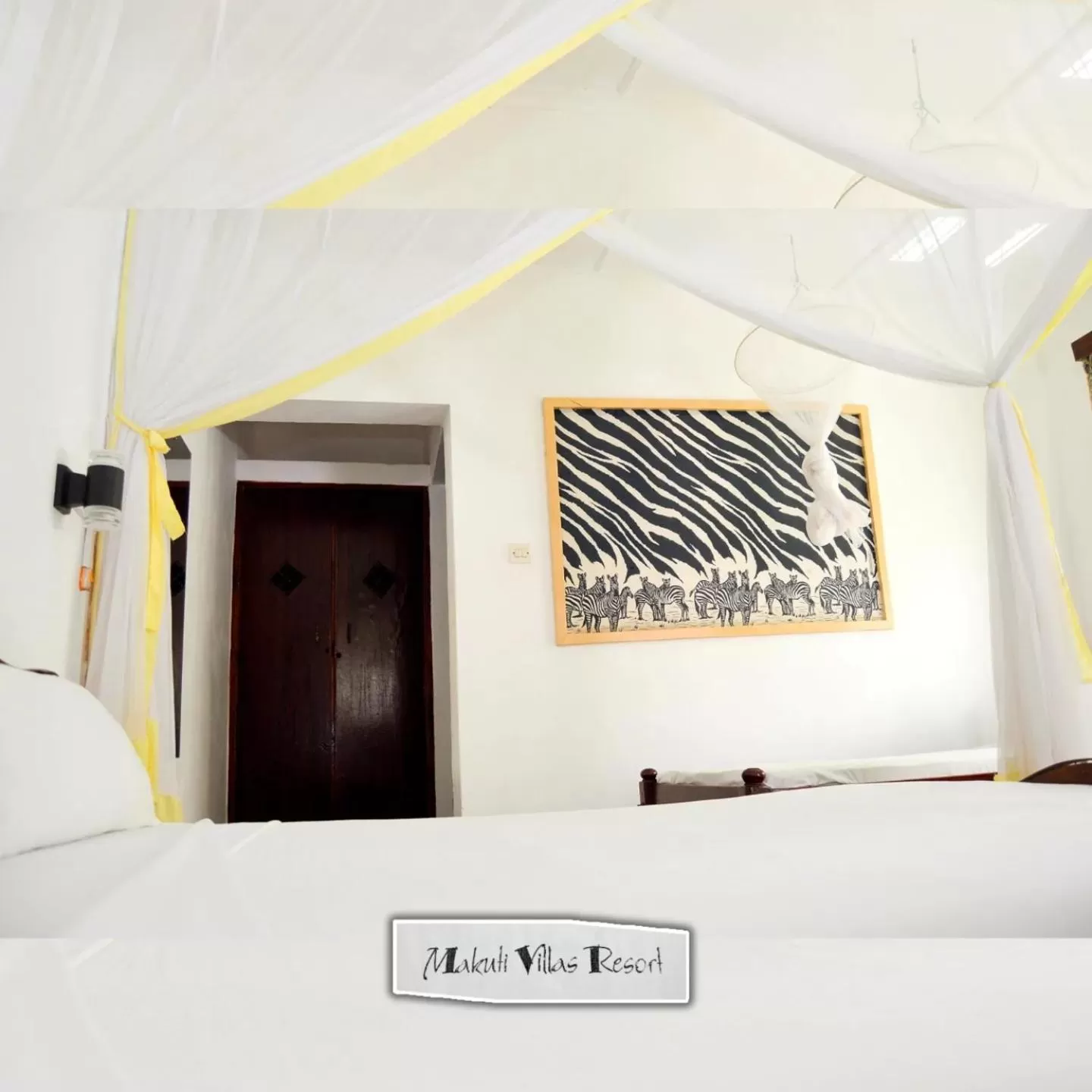 Bed in Makuti Villas Resort