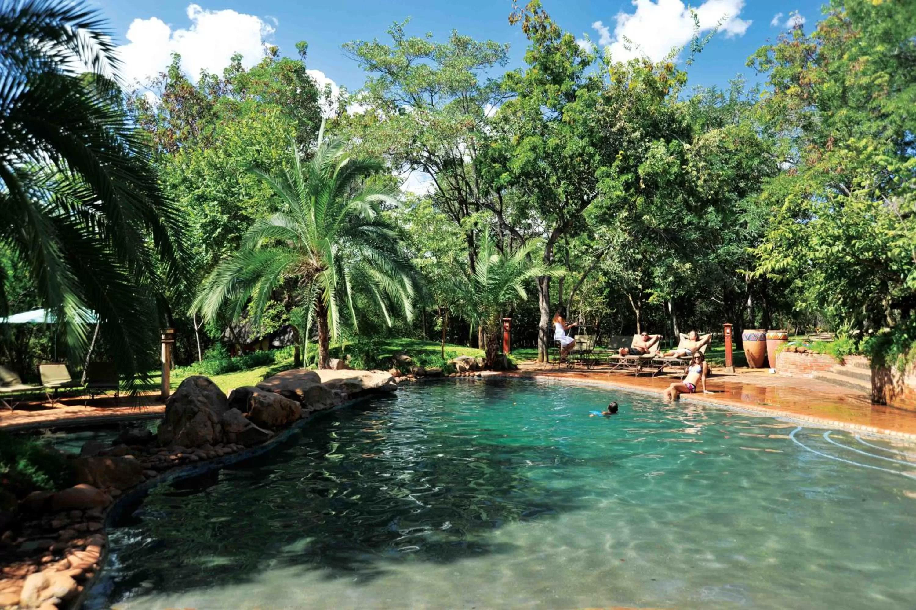 Pool view in Lokuthula Lodges
