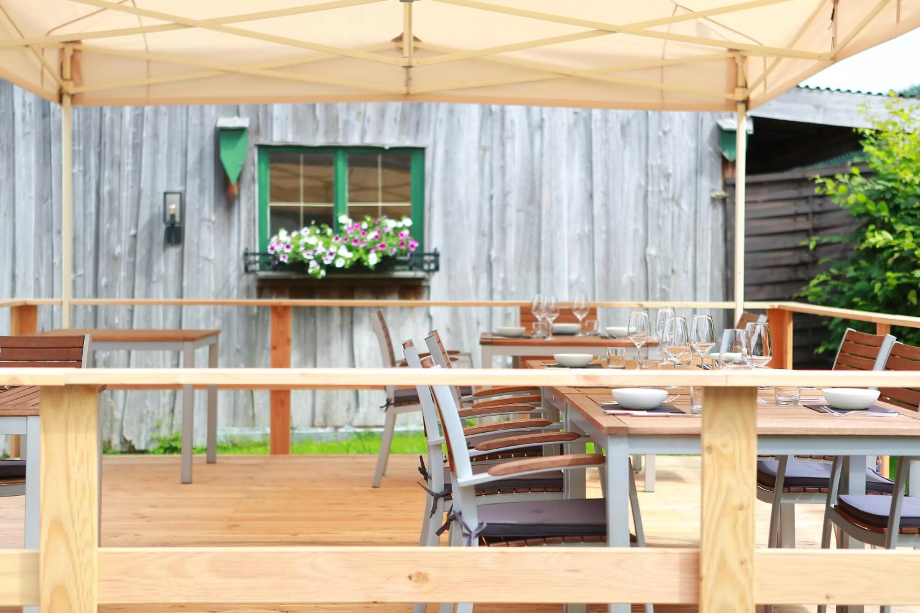 Patio in Genusshotel Hohenbogen