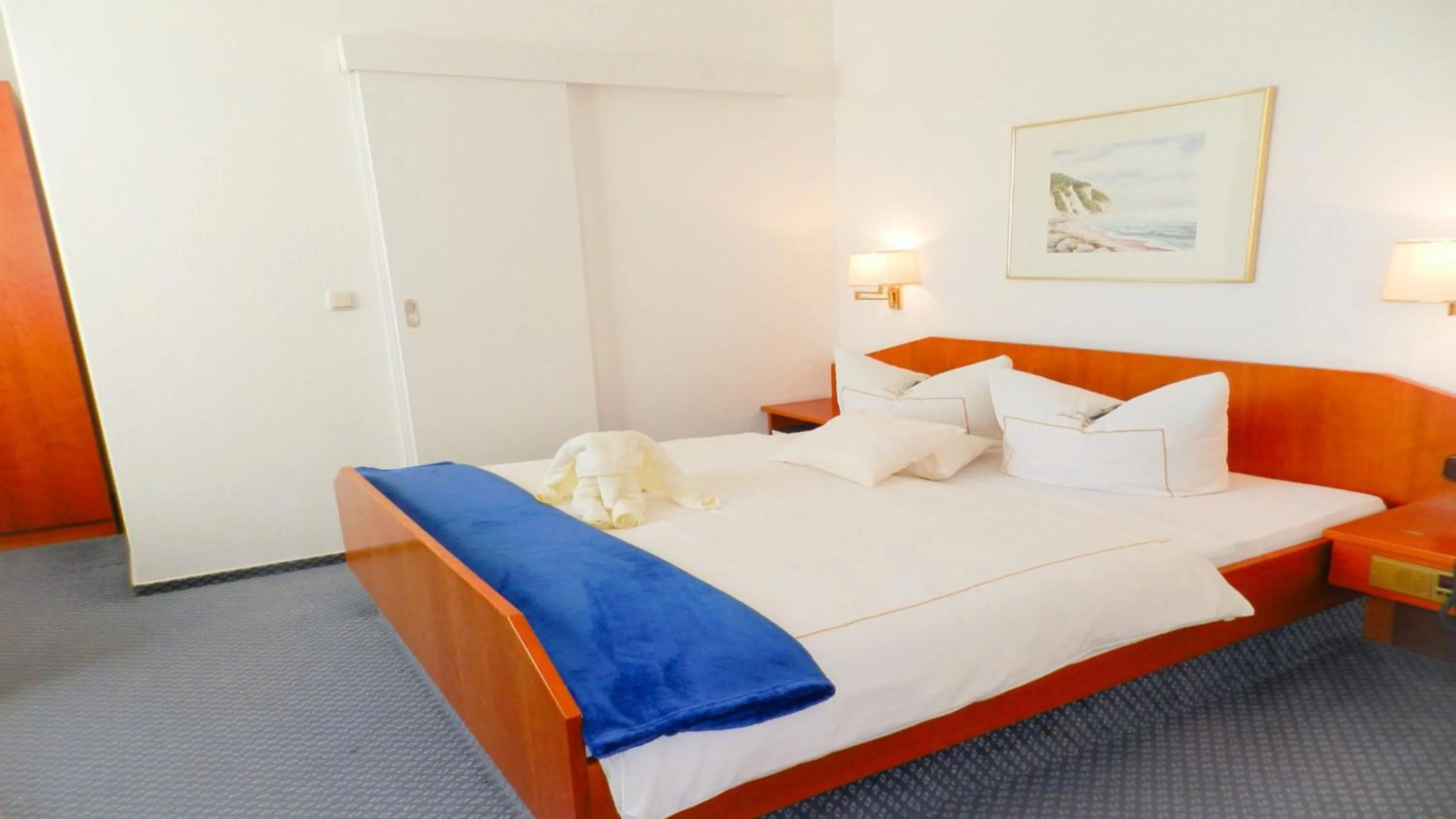 Bedroom, Bed in Hotel Deutsche Flagge