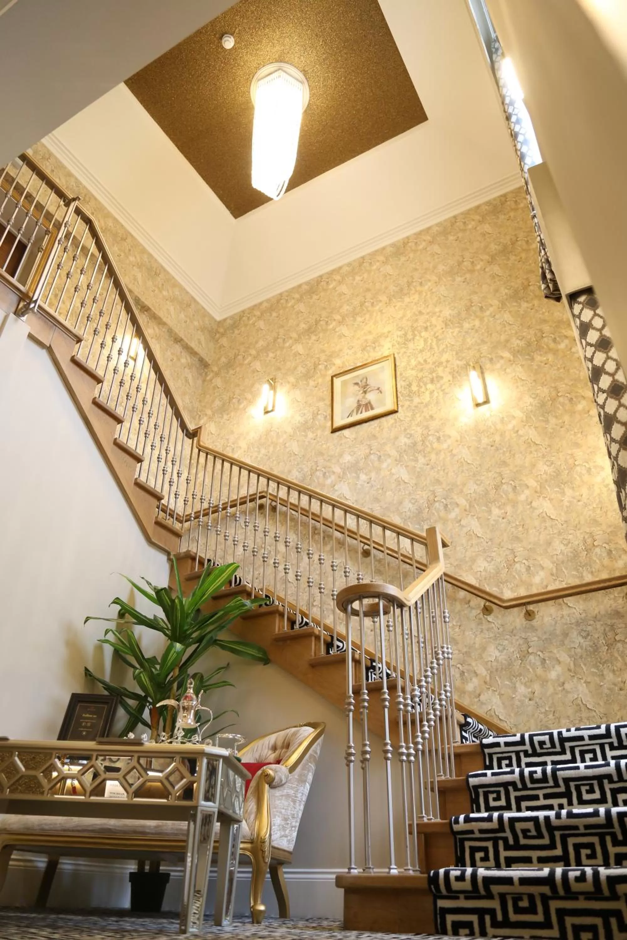 Lobby or reception in The Old Hall Hotel