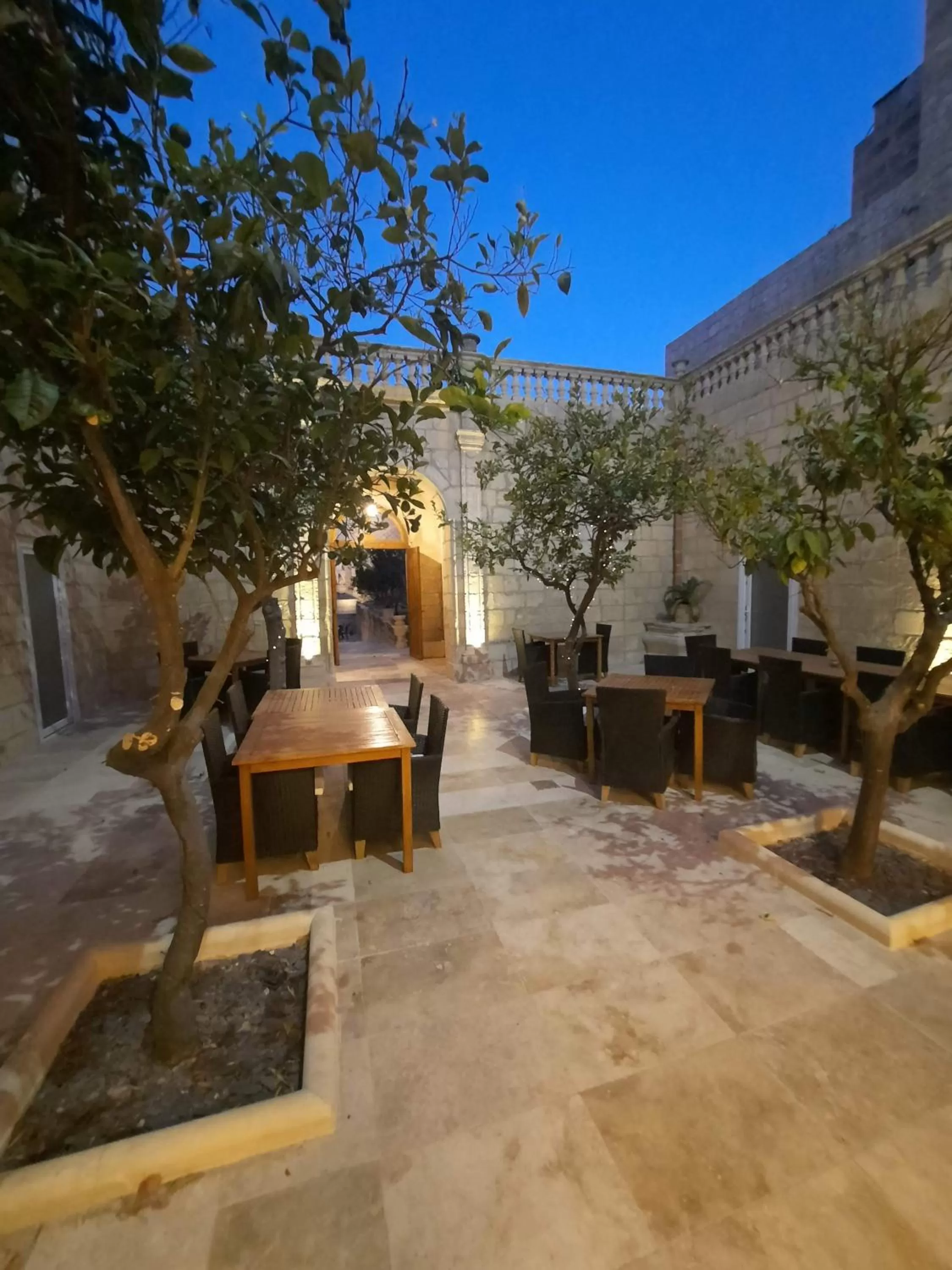 Patio in Palazzo Pisani Malta Boutique and SPA