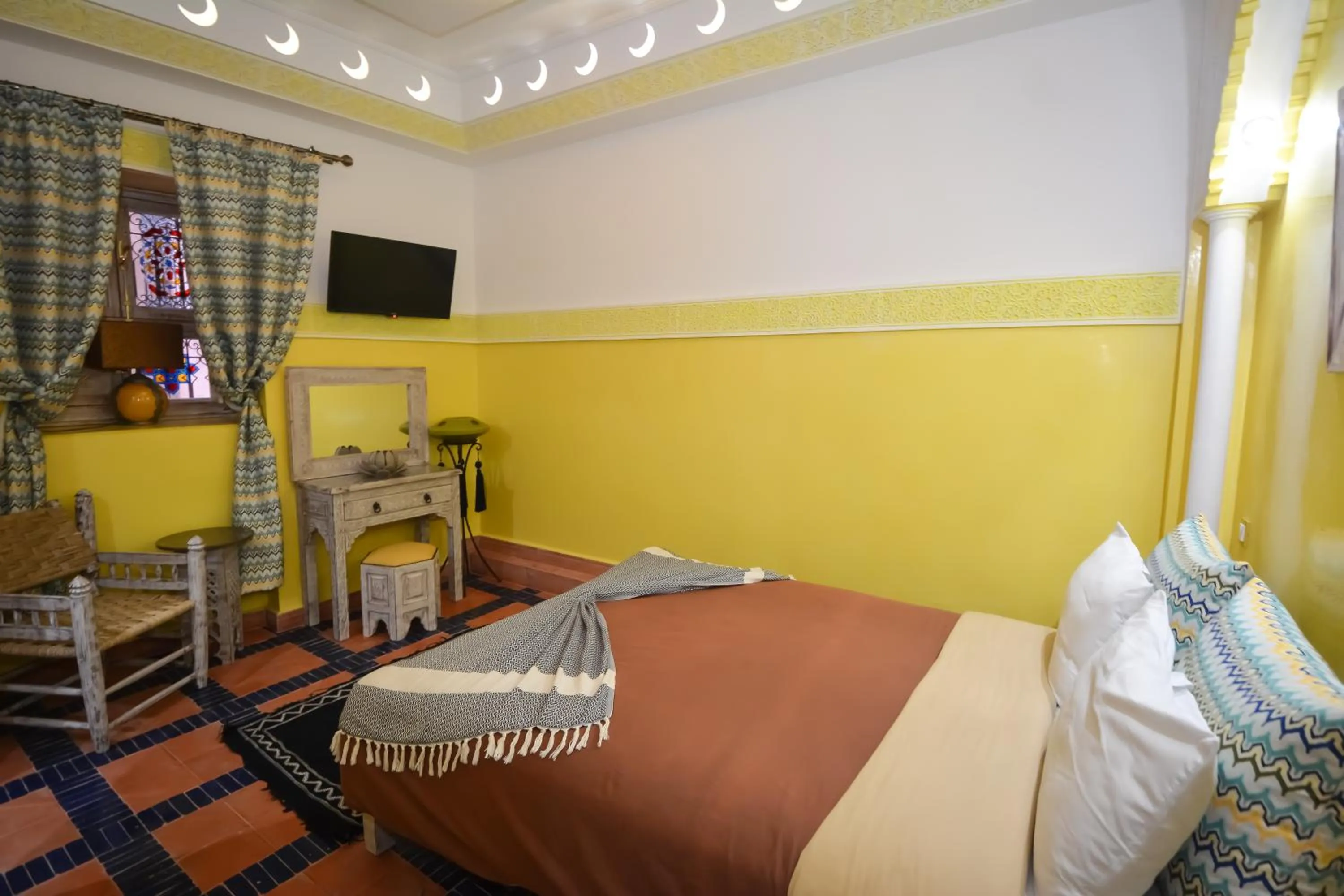 Bedroom, Bed in Riad Eloise