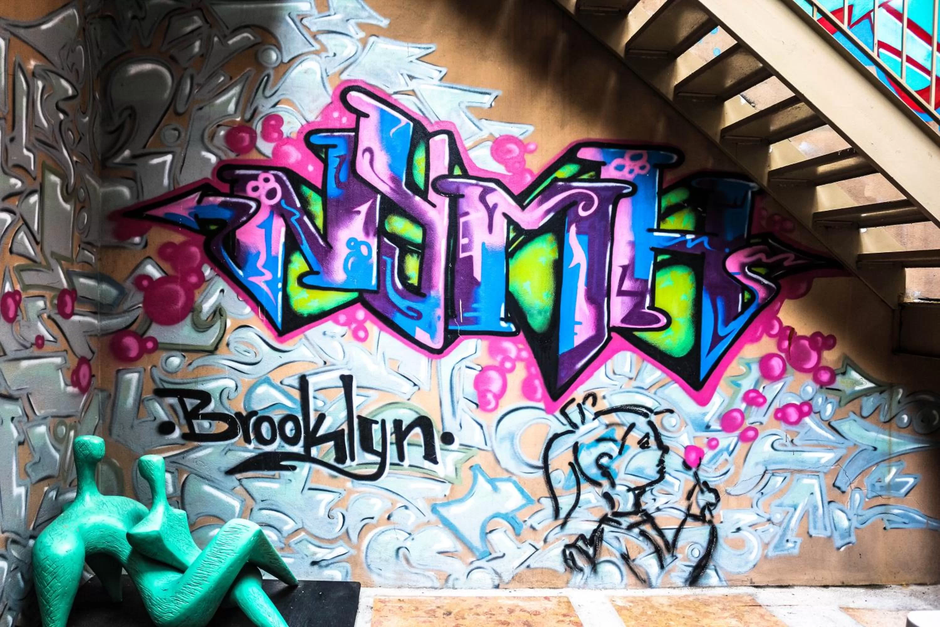 Decorative detail in NY Moore Hostel