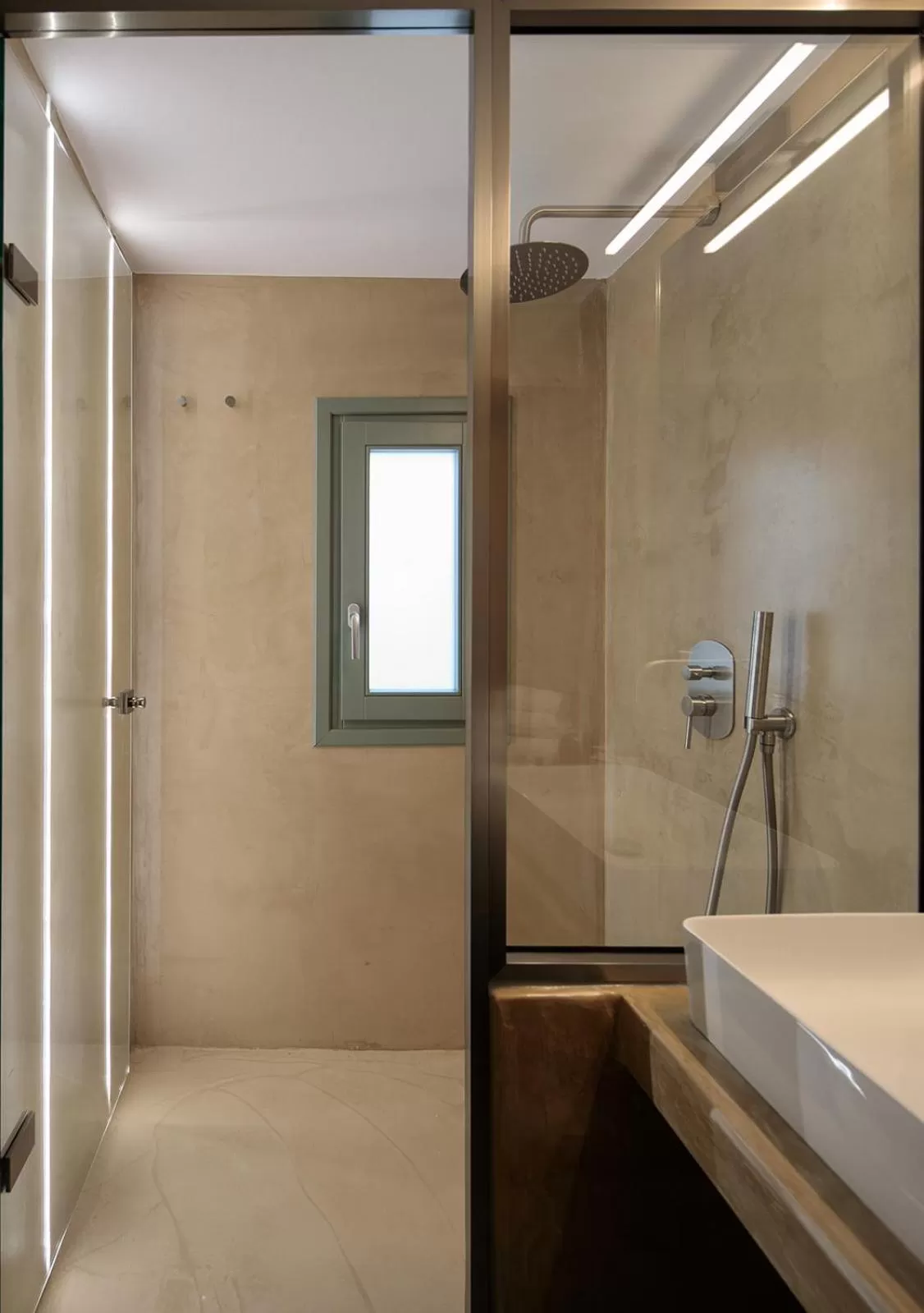 Shower in "Makava Suites" Your Luxe Urban Sanctuary