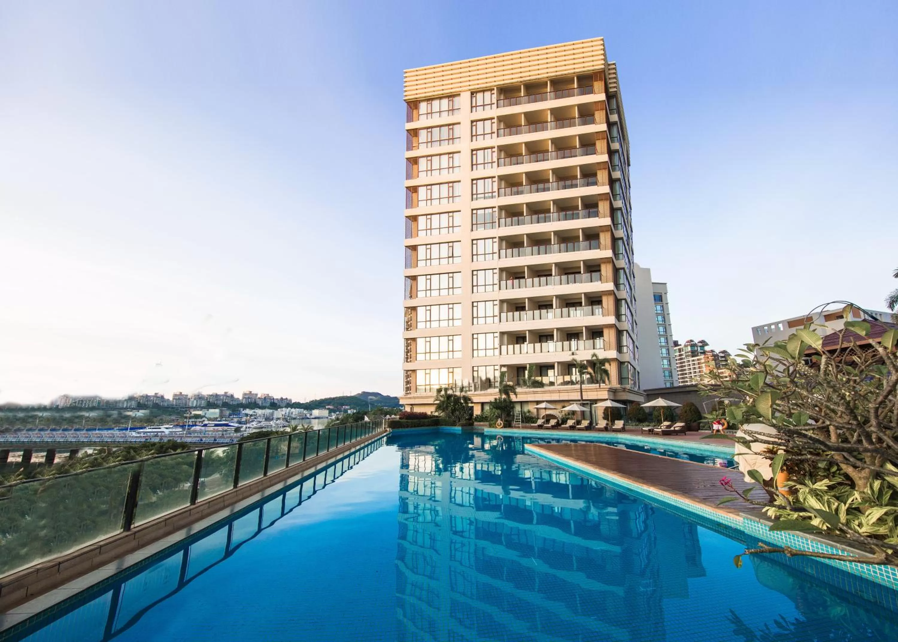 Swimming pool in Crowne Plaza Sanya City Center by IHG