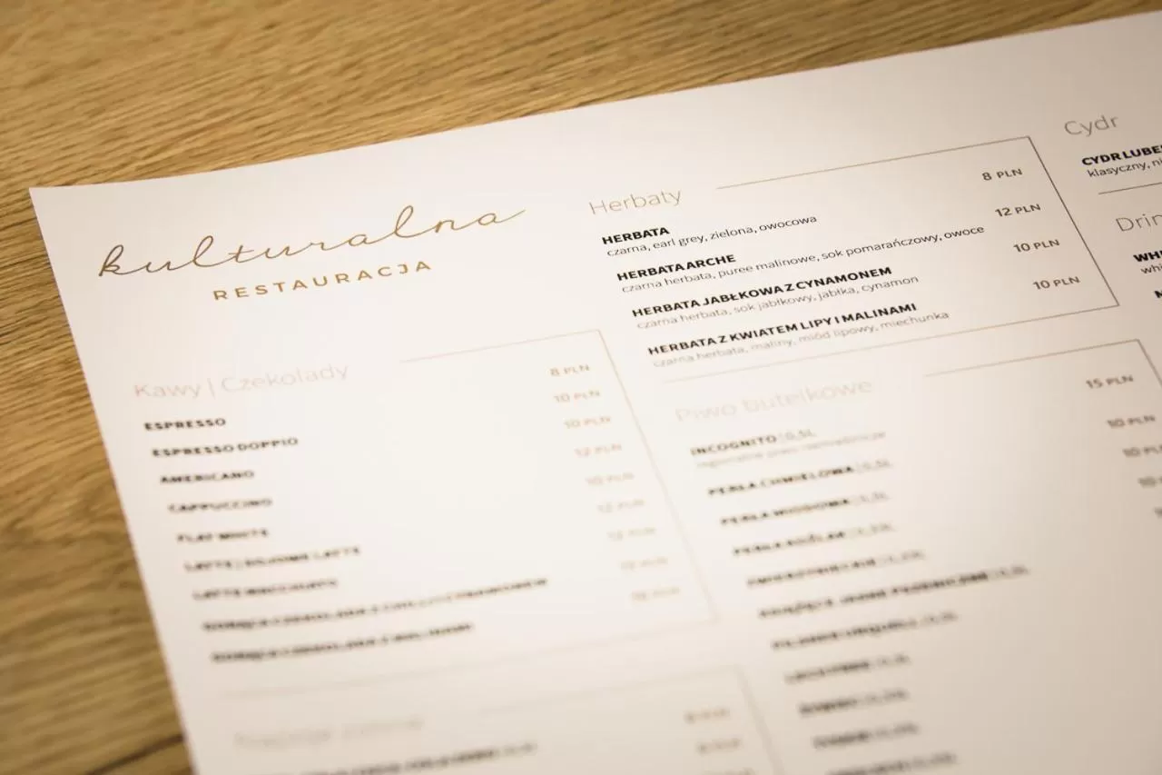 Restaurant/places to eat in Arche Hotel Lublin