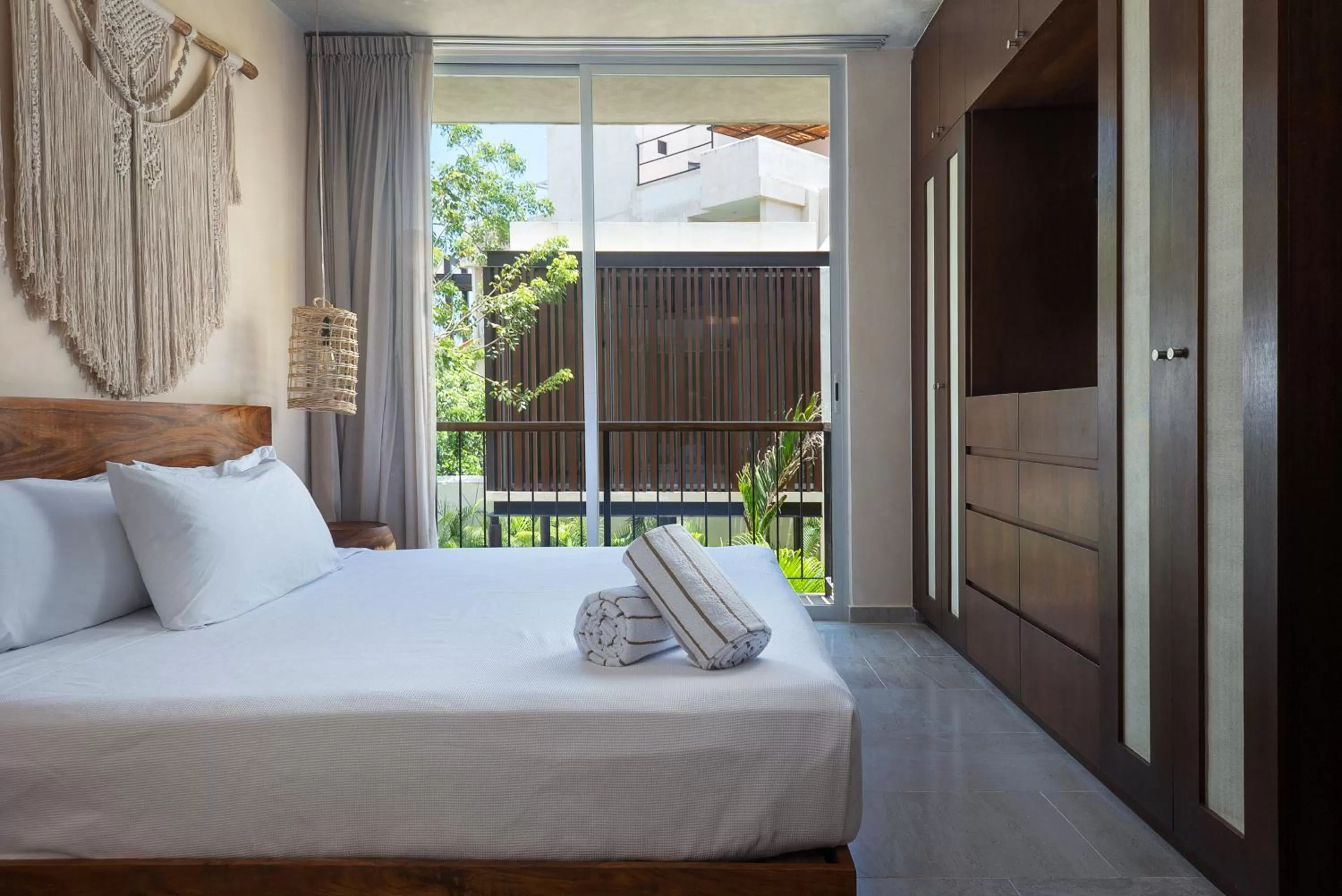 Bed in ARUNA TULUM-Luxury Studios & Apartments