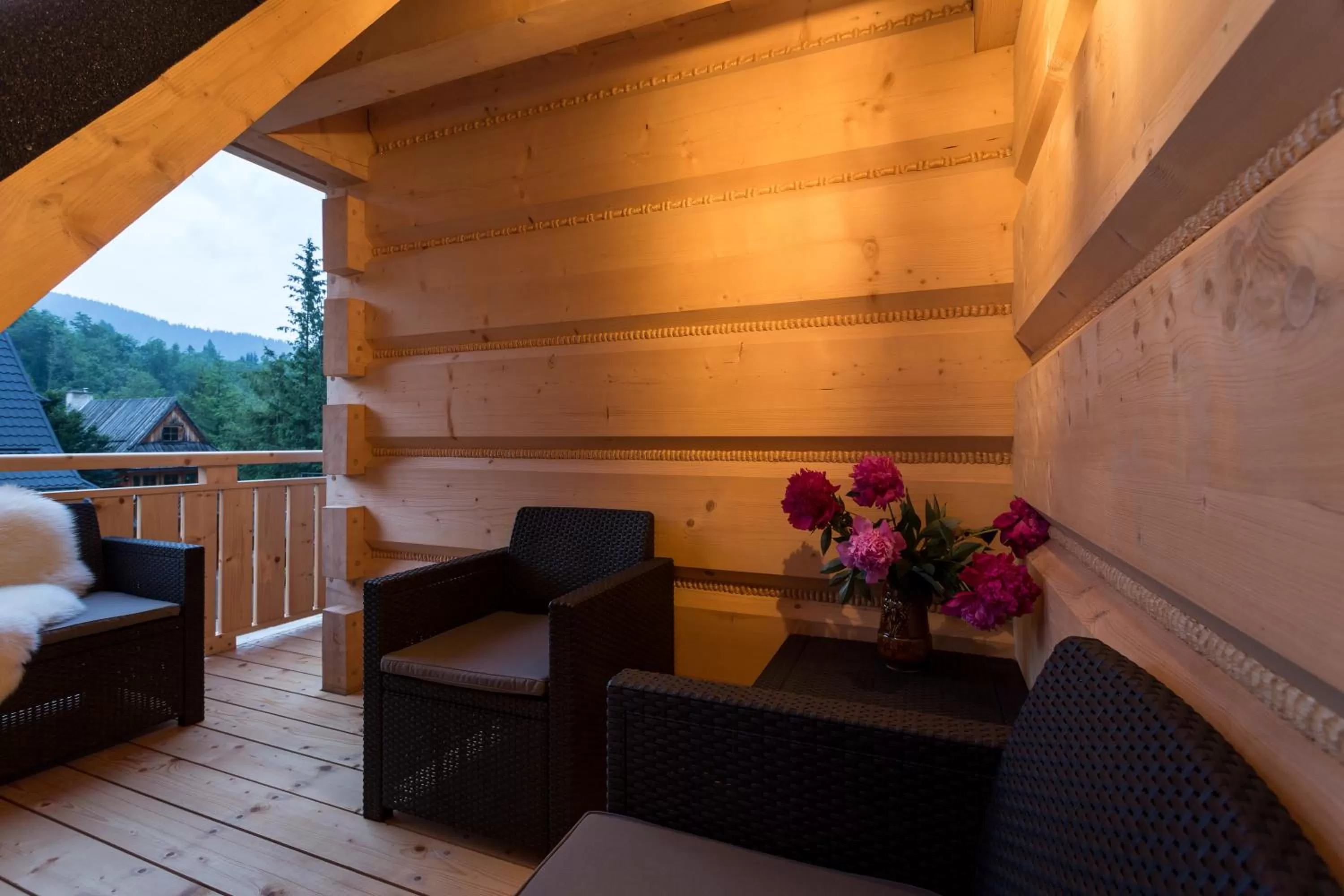 Balcony/Terrace, Seating Area in Aparthotel Bambi