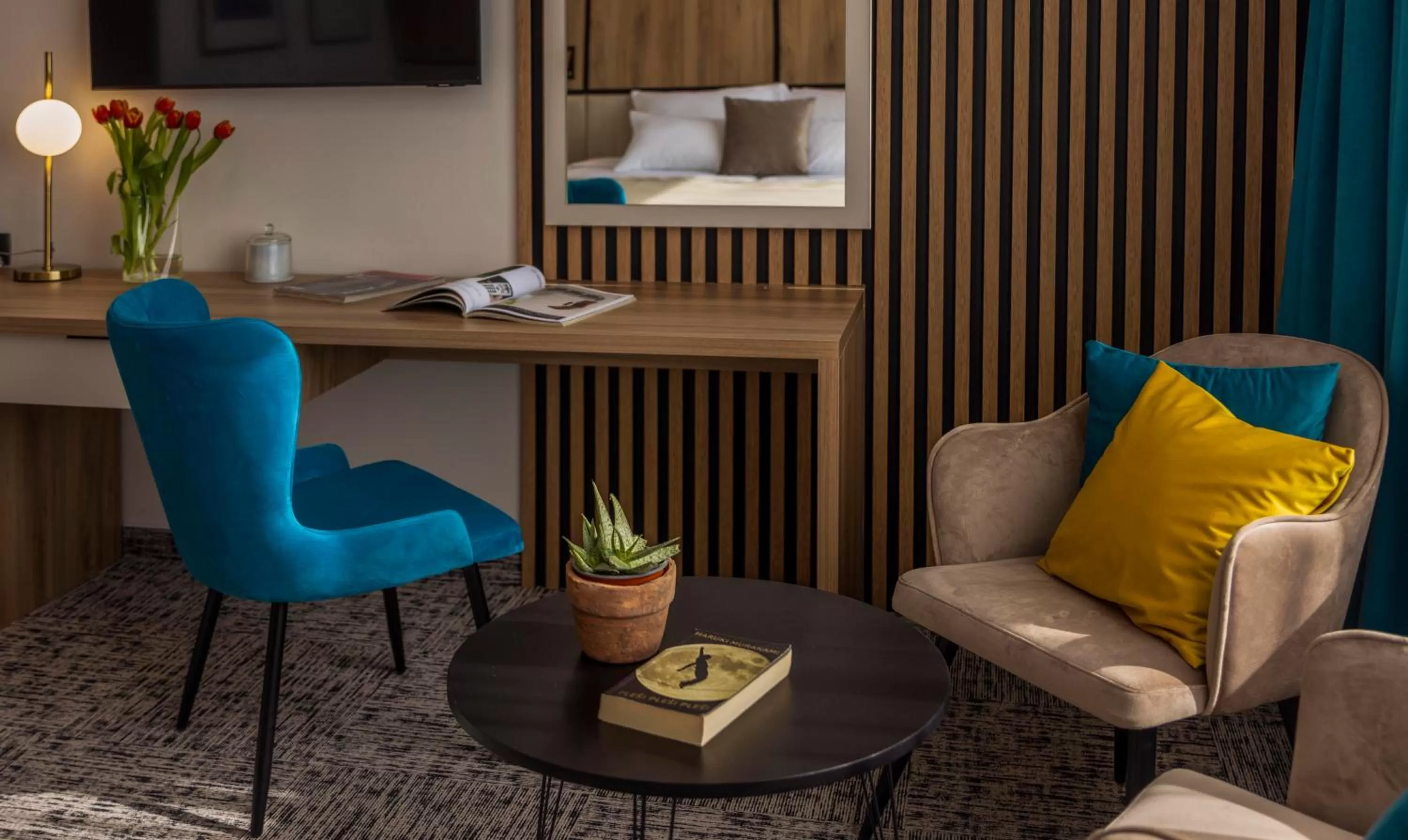 Seating area in Grand Hotel Zagreb