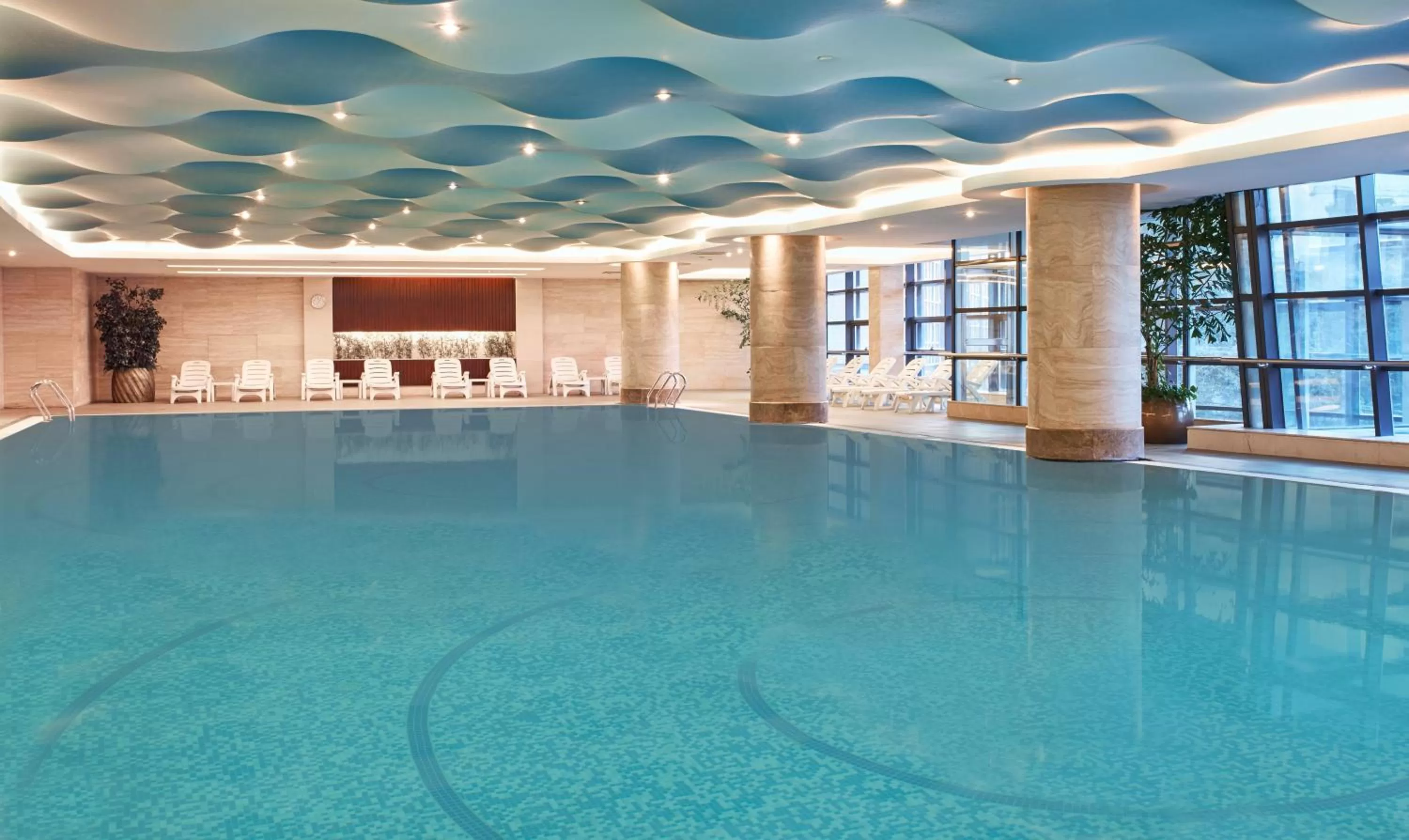 Swimming pool in Crowne Plaza Beijing International Airport by IHG
