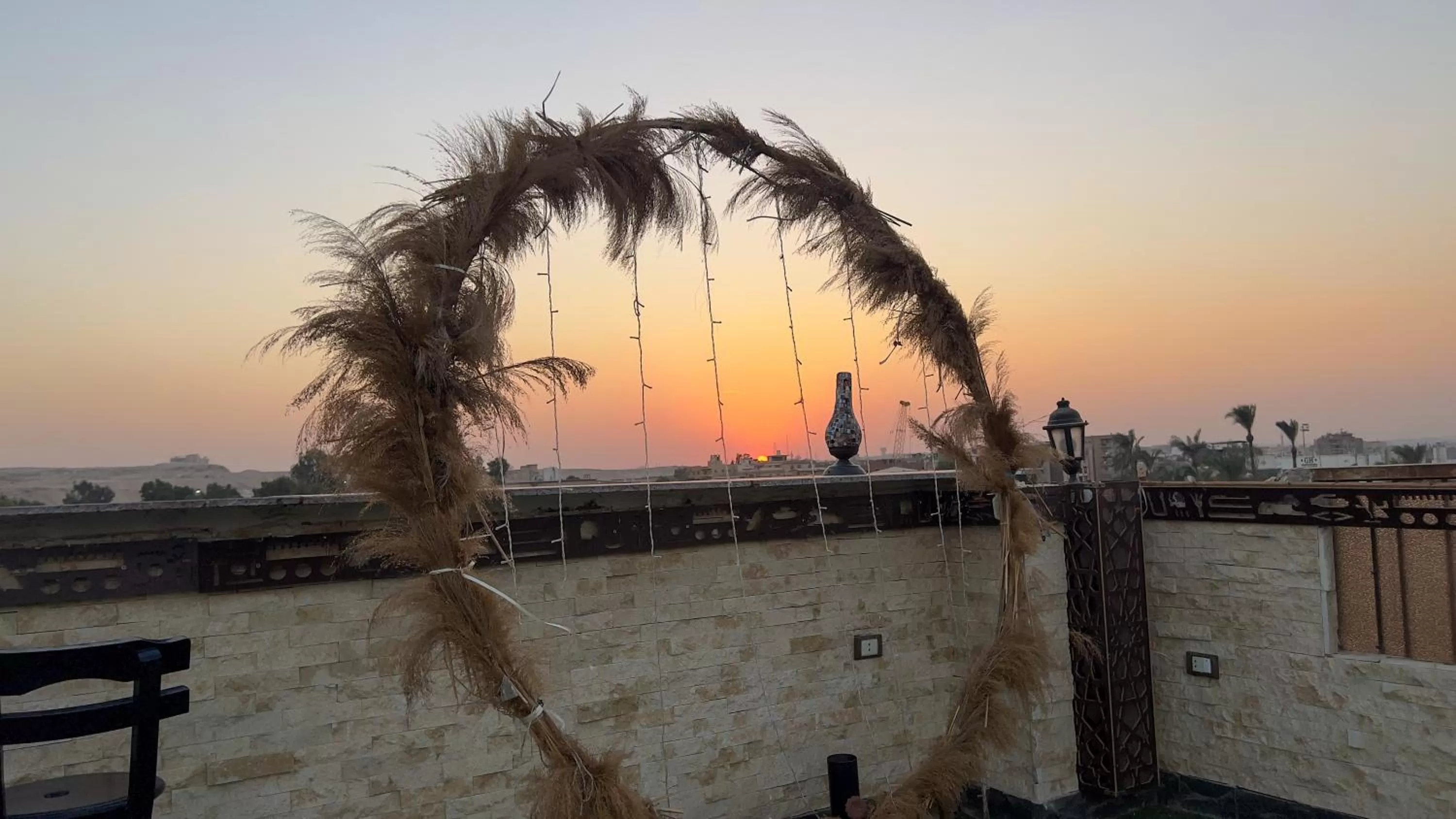 Sunset, Sunrise/Sunset in King Cheops Inn - Pyramid View