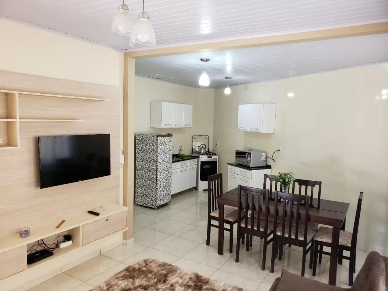 Communal kitchen in Felipe Family Houses - Casas de temporada